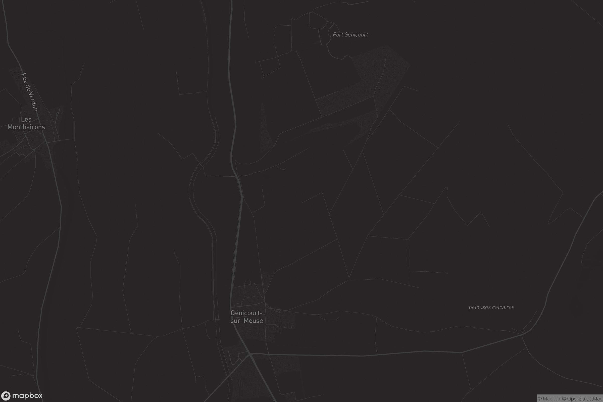 Carte de Génicourt-sur-Meuse