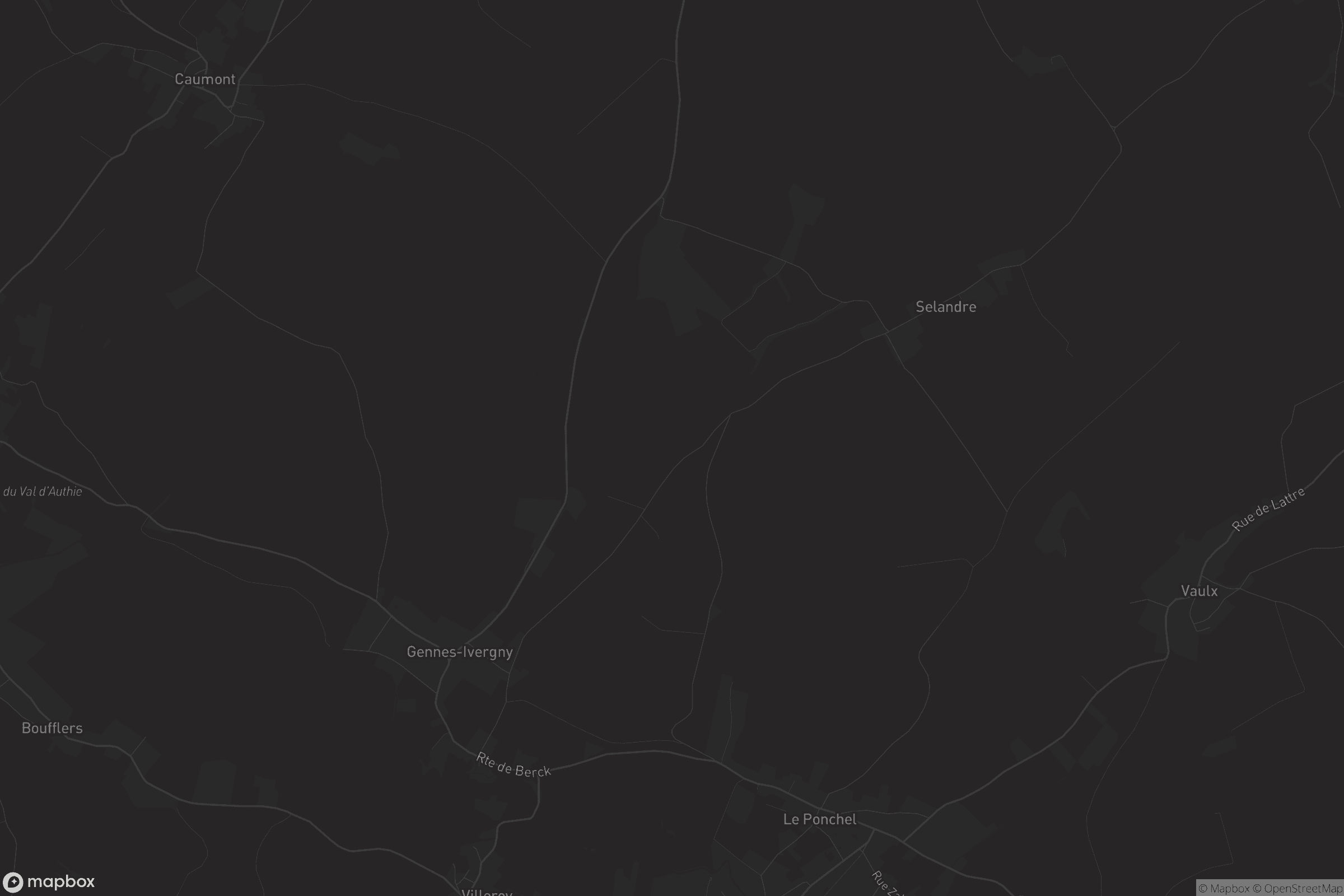 Carte de Gennes-Ivergny