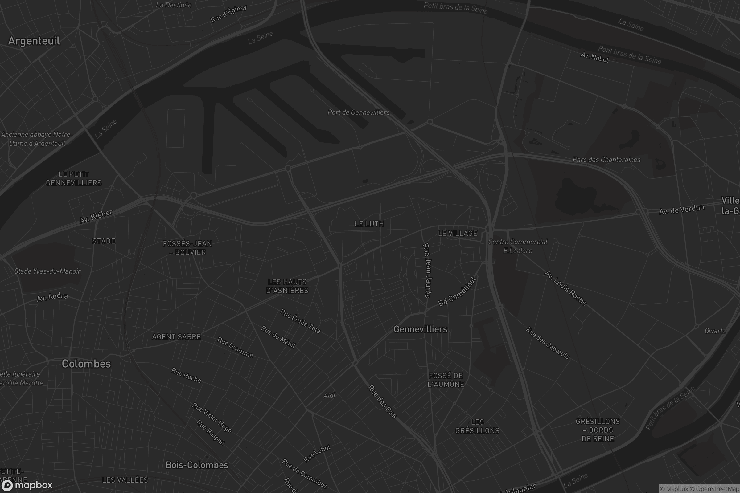 Carte de Gennevilliers