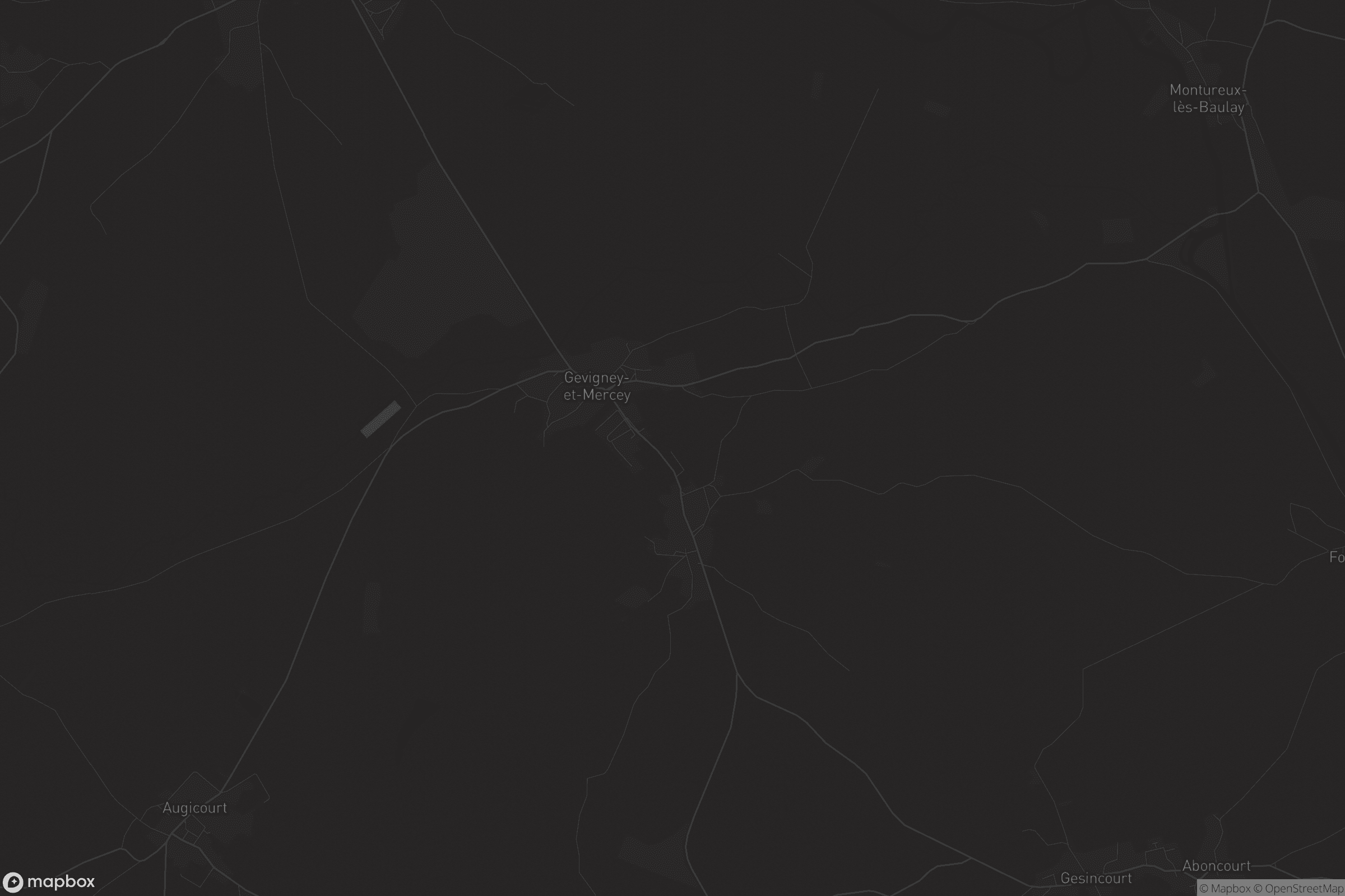 Carte de Gevigney-et-Mercey