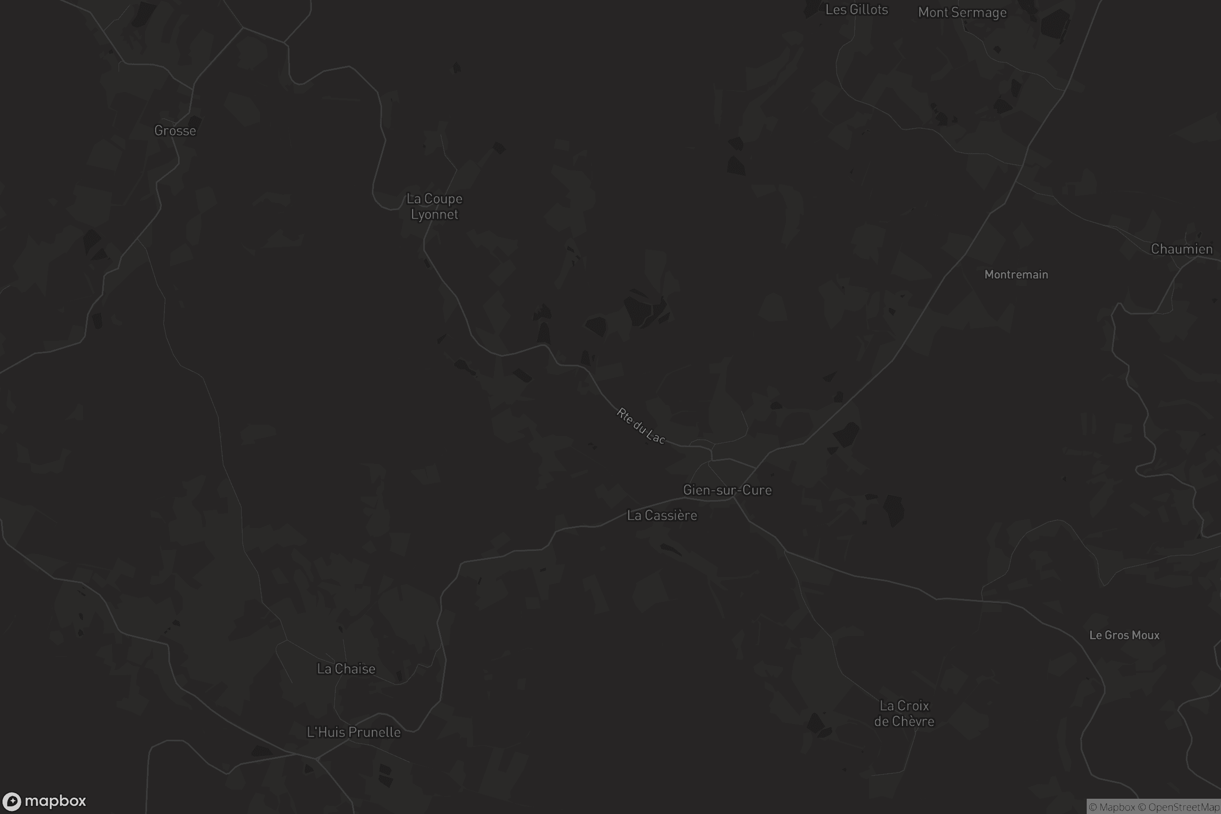 Carte de Gien-sur-Cure