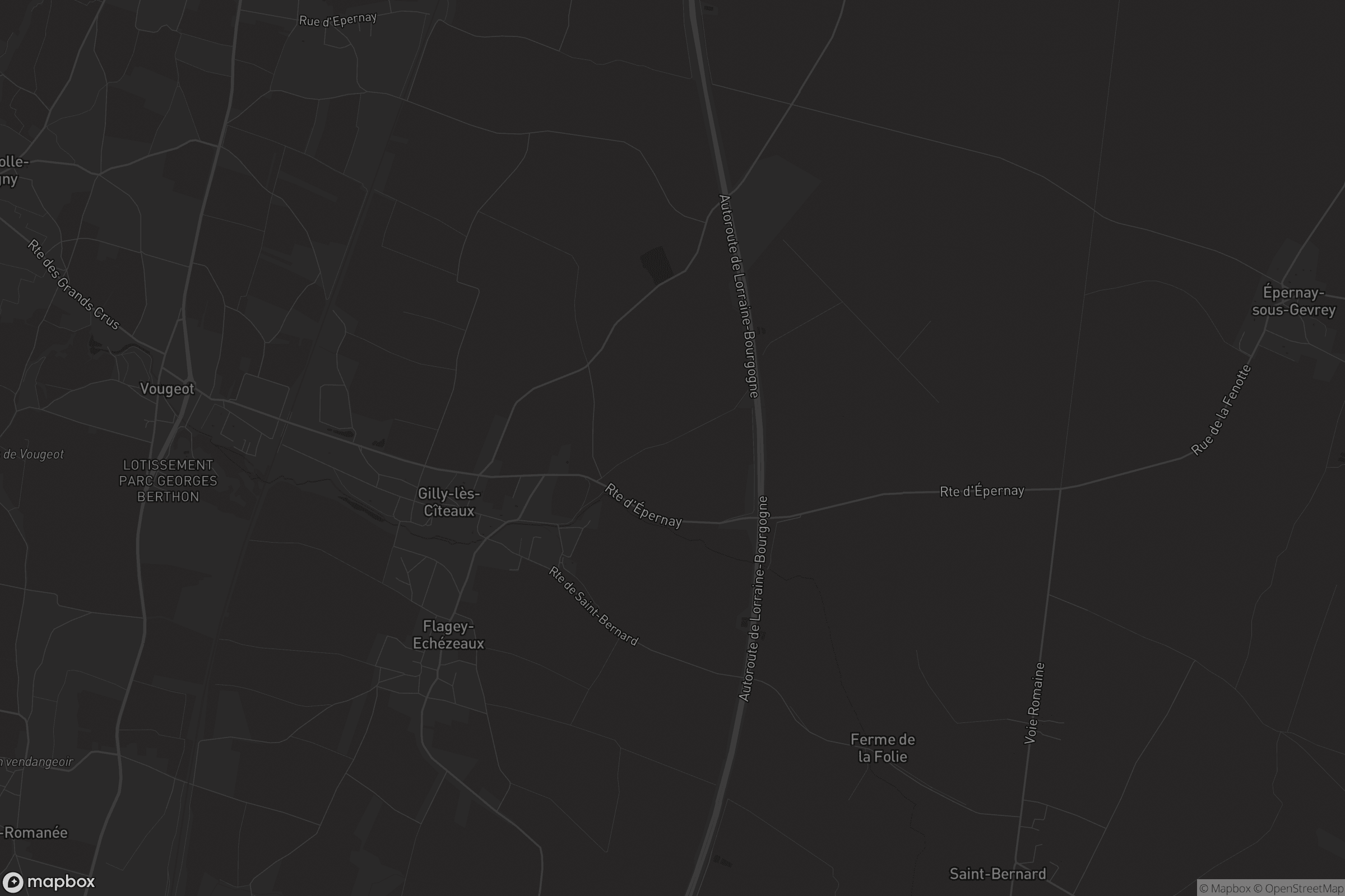 Carte de Gilly-lès-Cîteaux