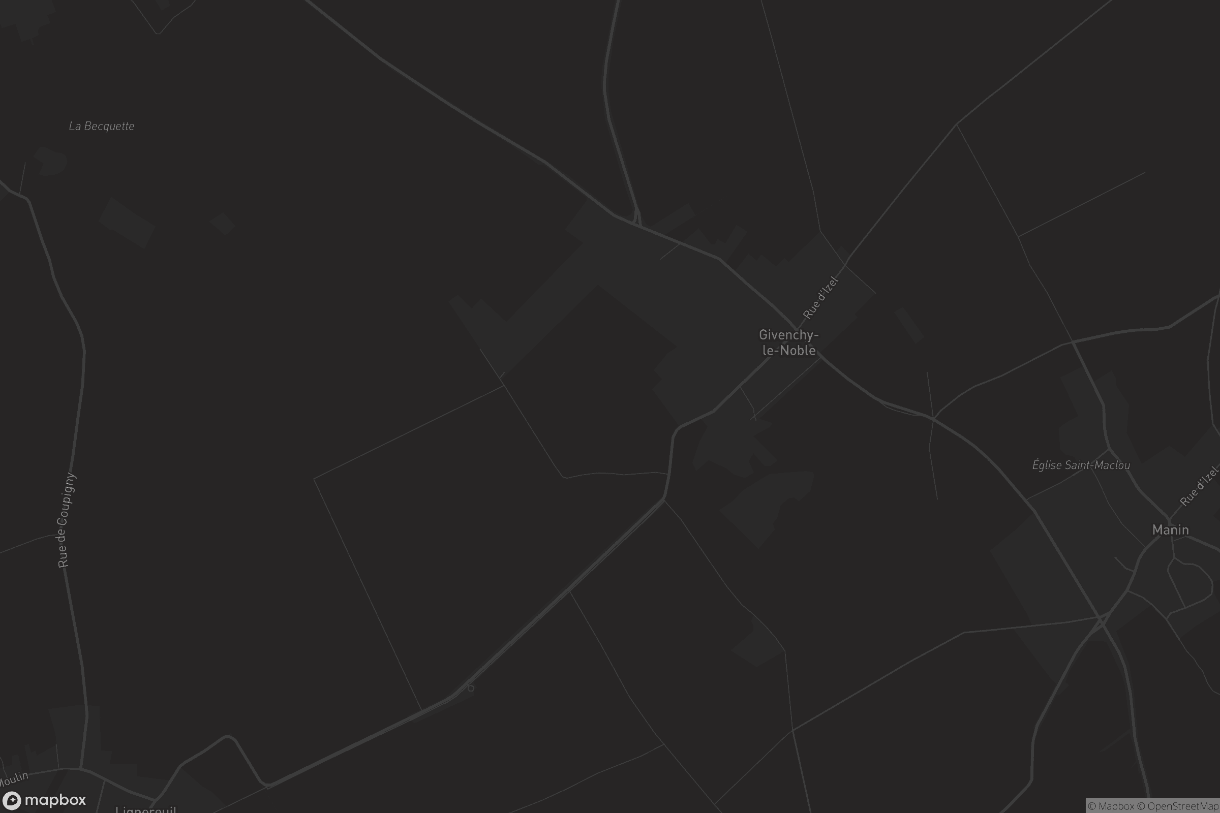 Carte de Givenchy-le-Noble