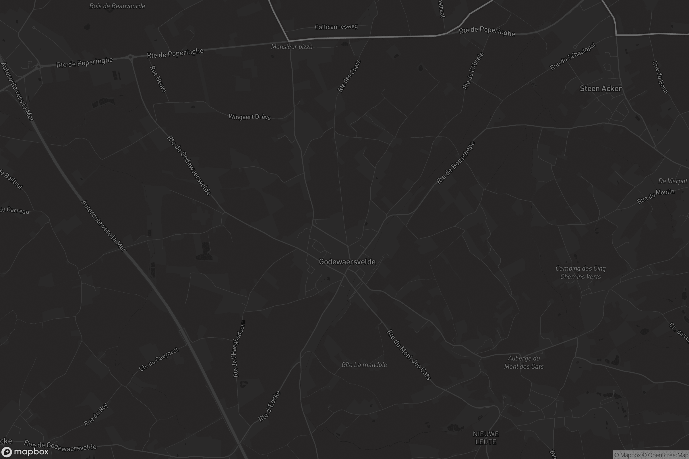 Carte de Godewaersvelde