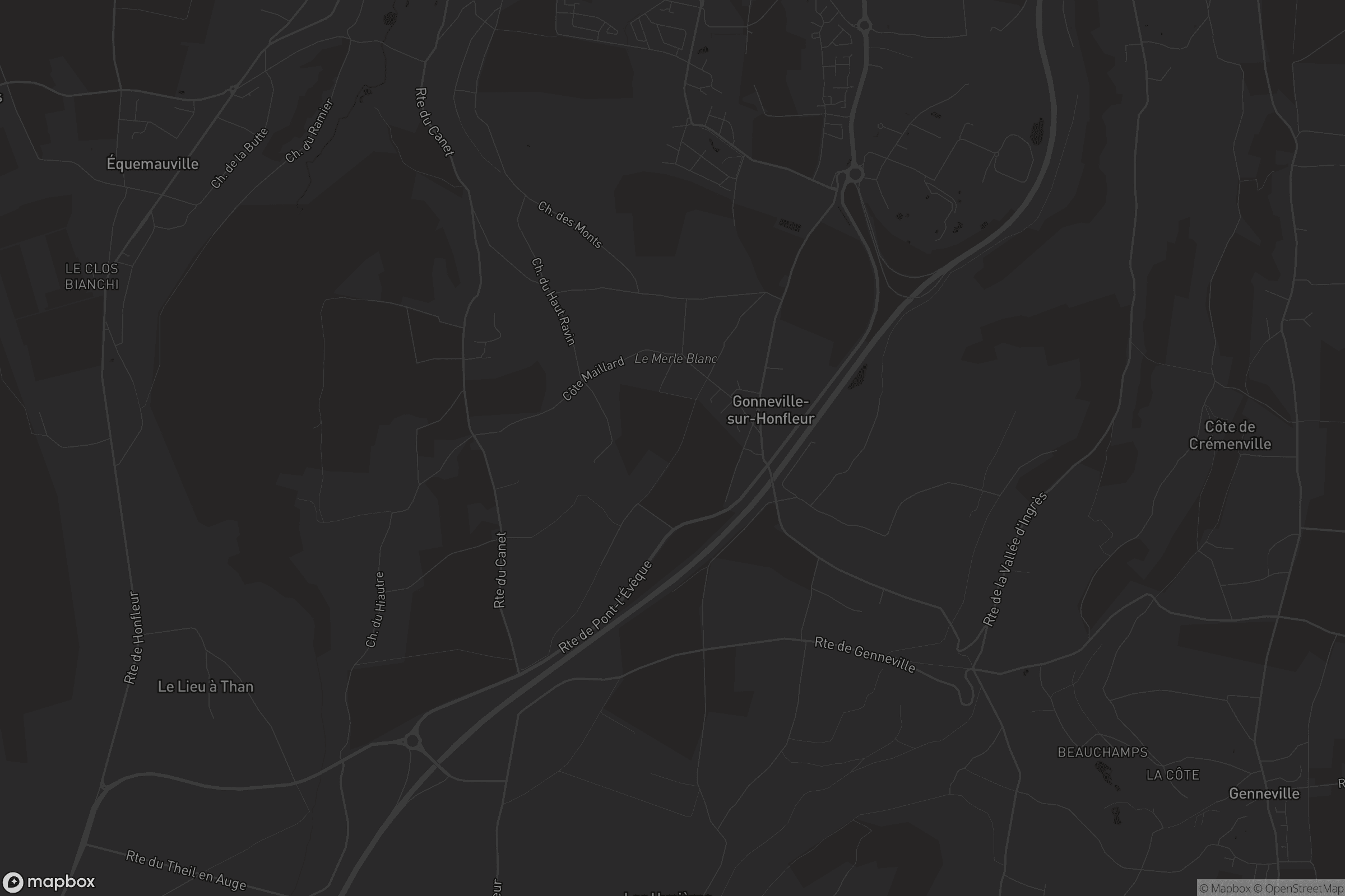 Carte de Gonneville-sur-Honfleur