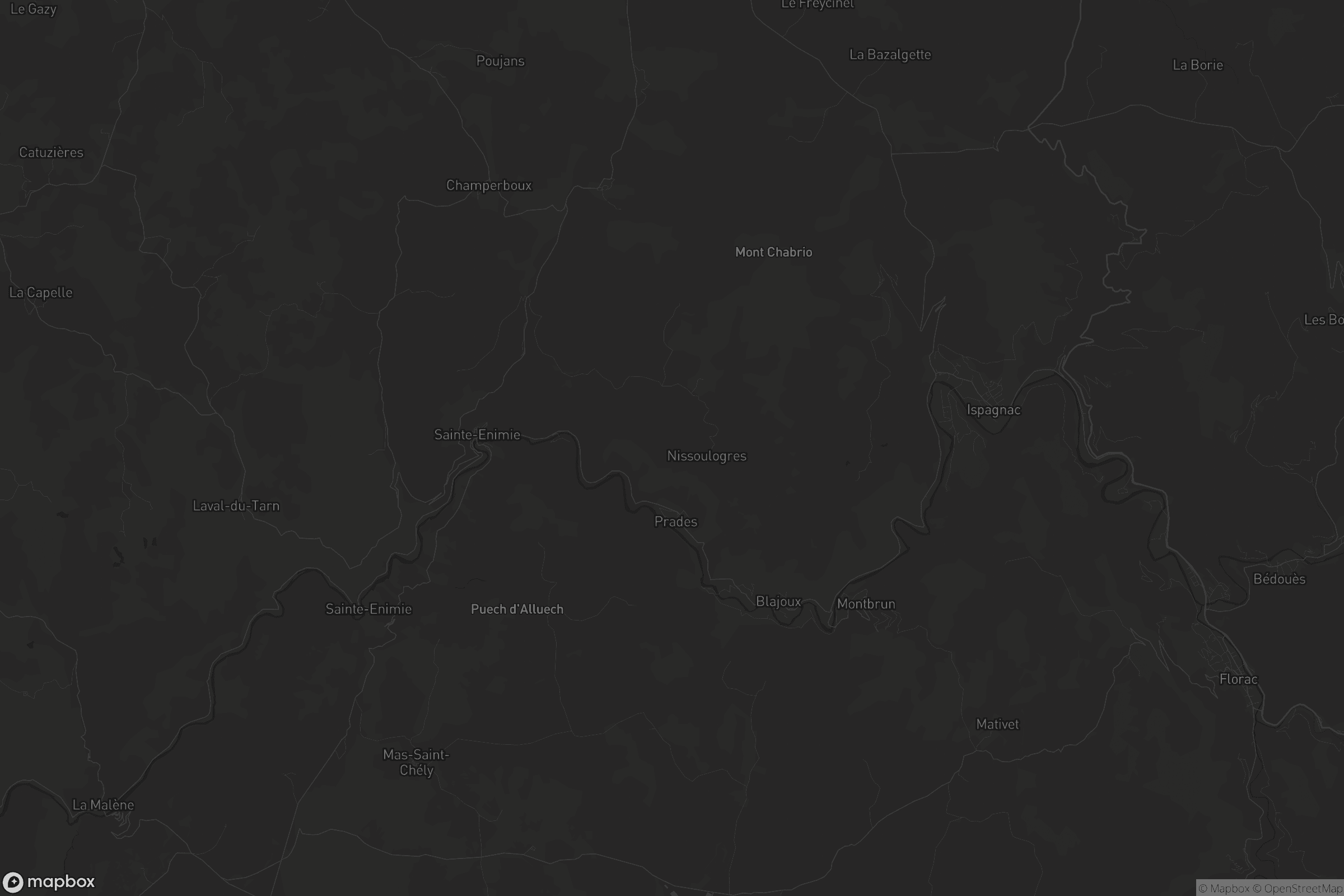 Carte de Gorges du Tarn Causses