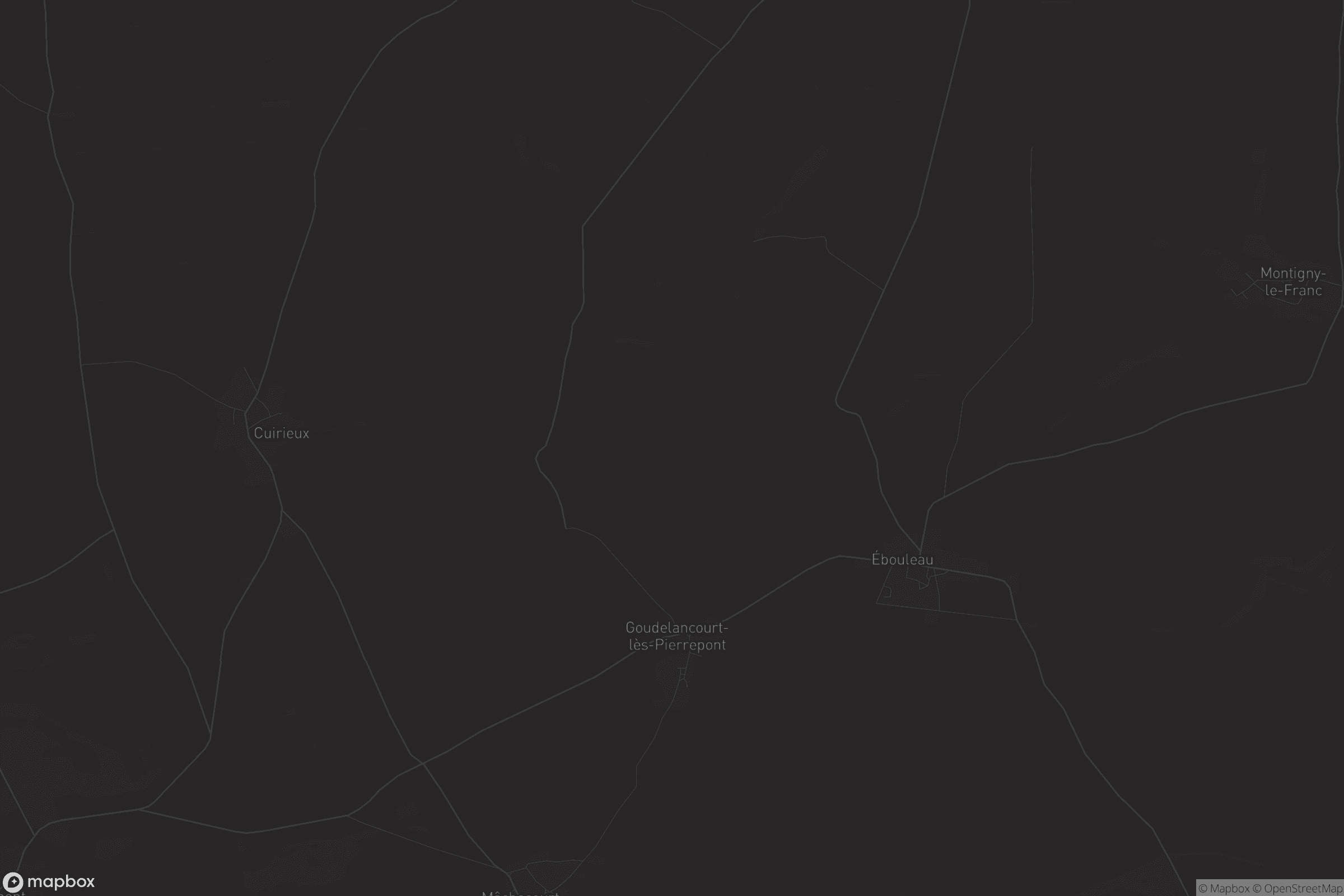 Carte de Goudelancourt-lès-Pierrepont