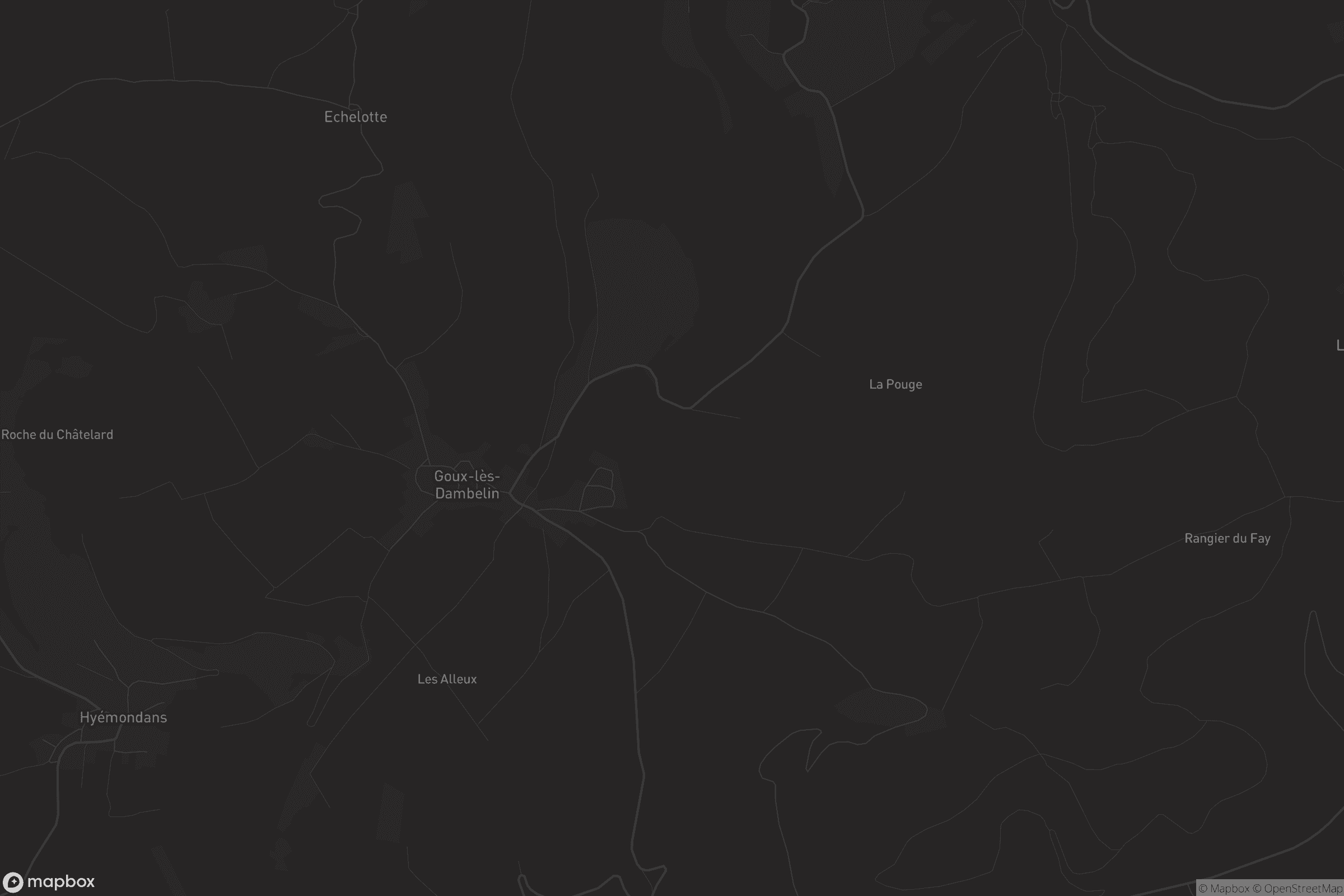 Carte de Goux-lès-Dambelin