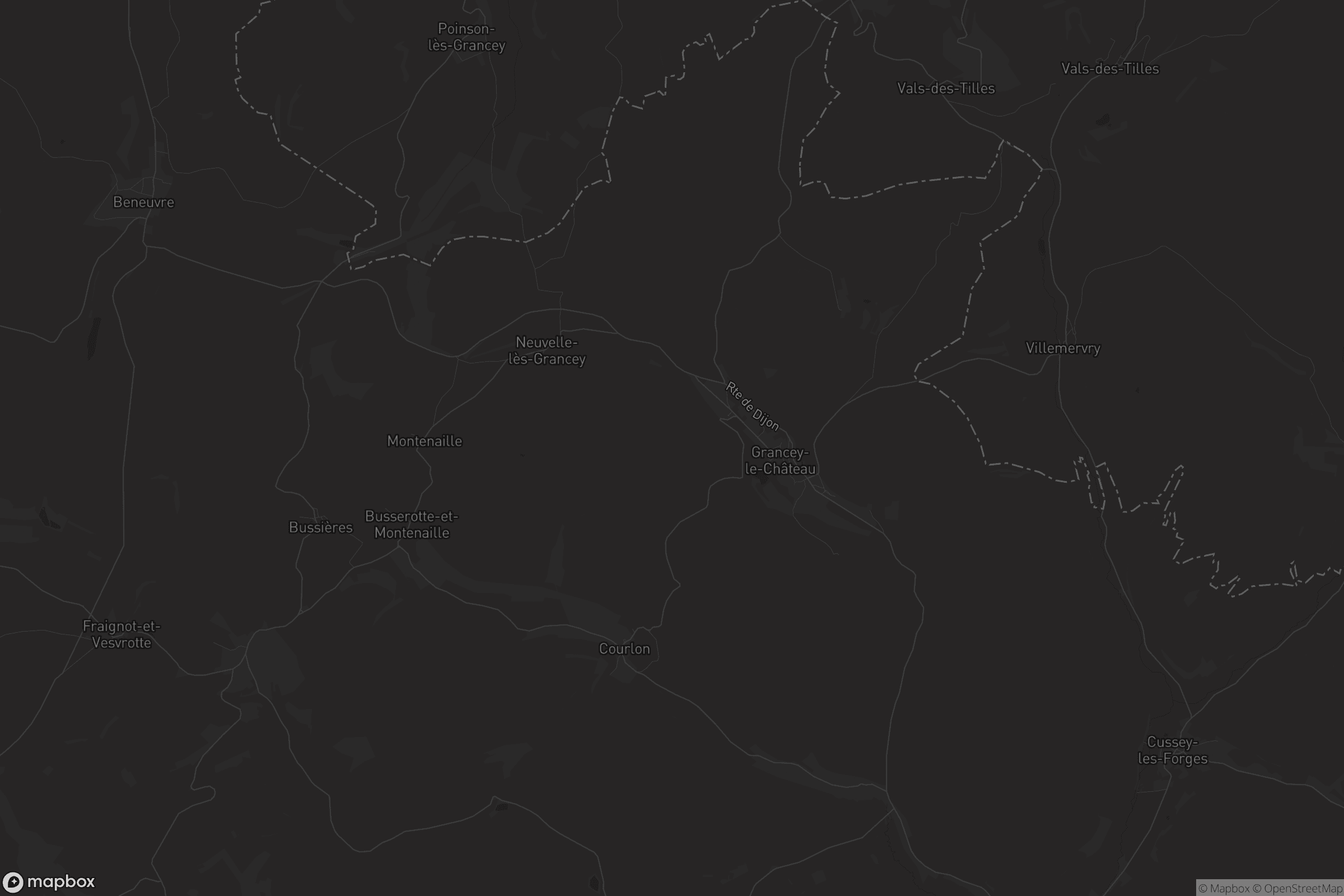 Carte de Grancey-le-Château-Neuvelle