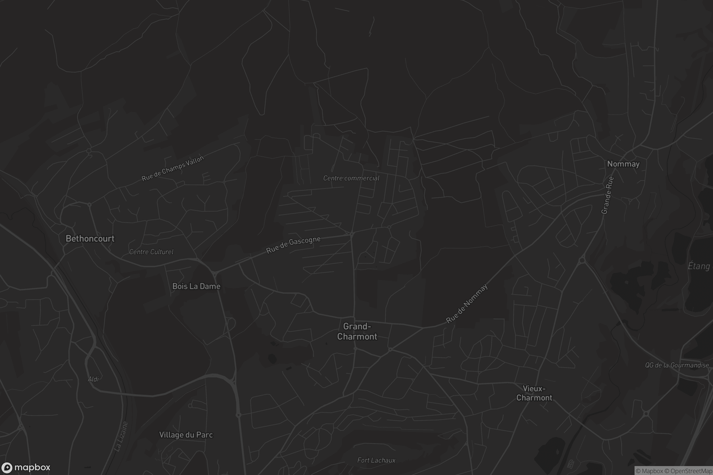 Carte de Grand-Charmont