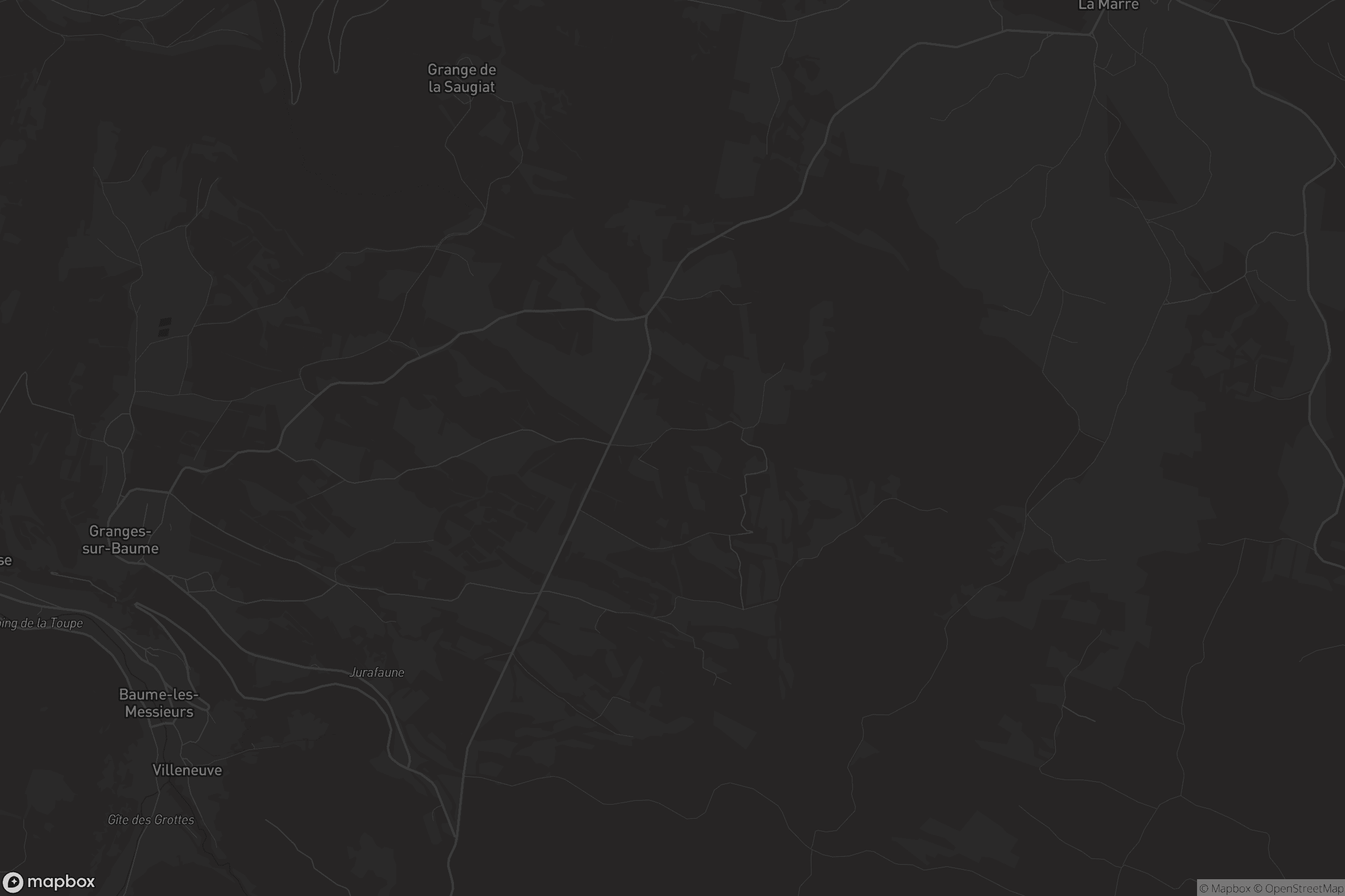 Carte de Granges-sur-Baume