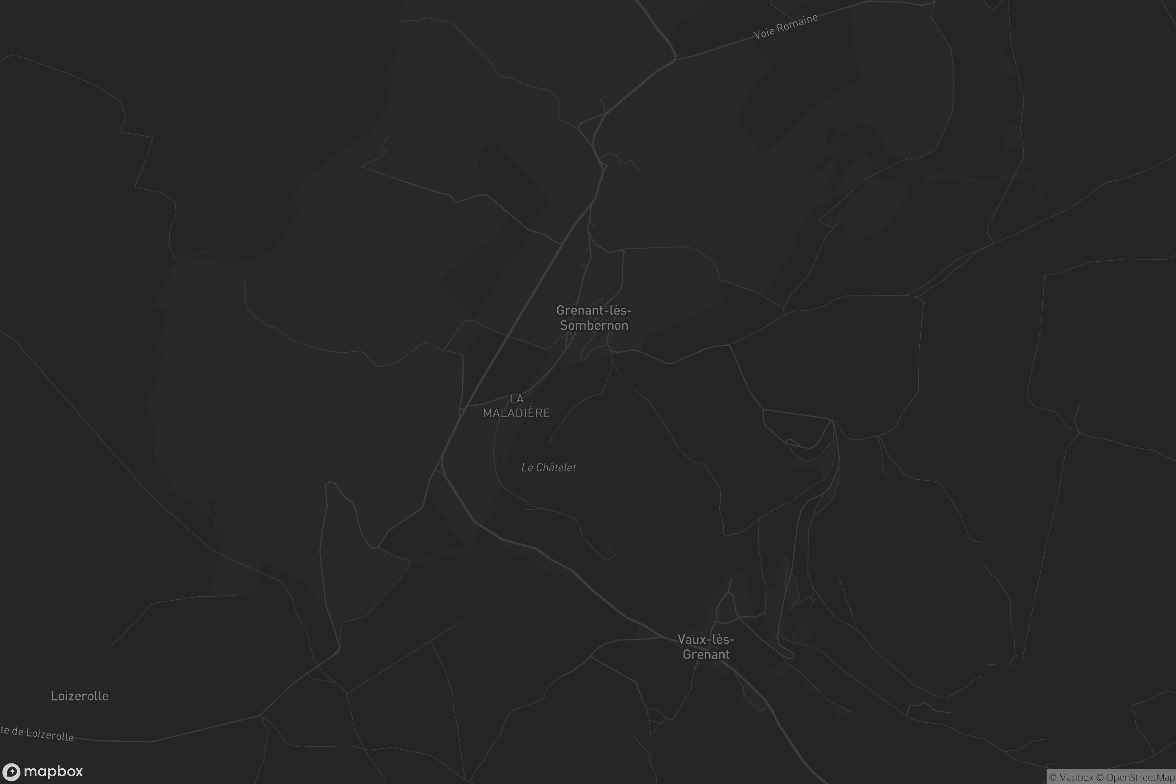 Carte de Grenant-lès-Sombernon