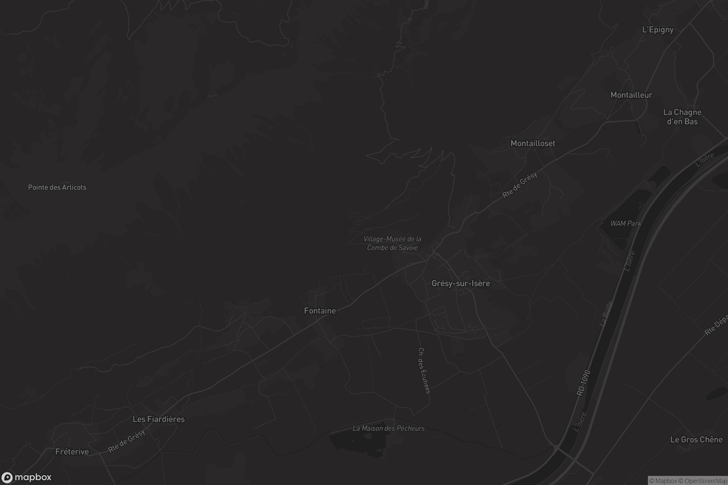 Carte de Grésy-sur-Isère