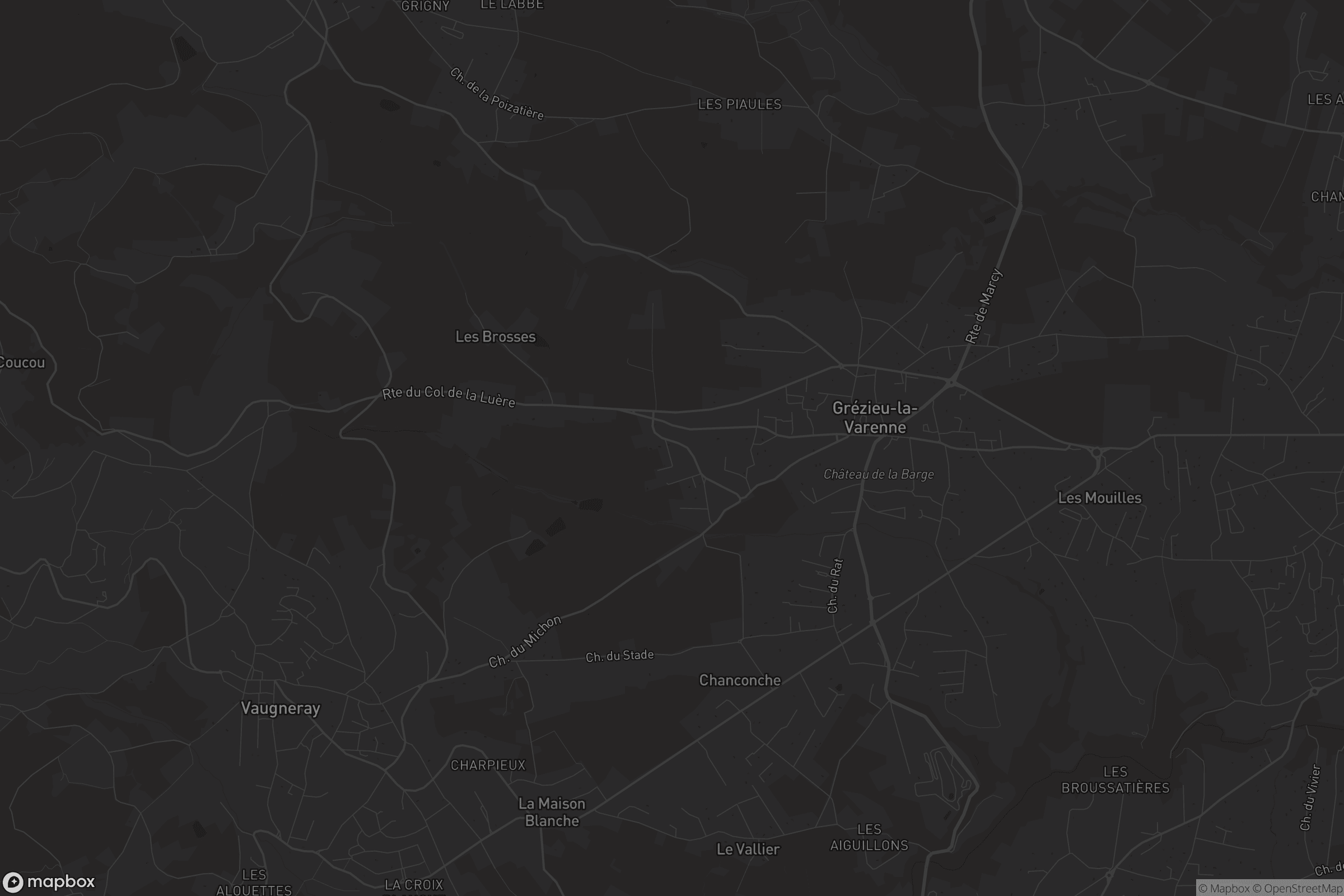 Carte de Grézieu-la-Varenne