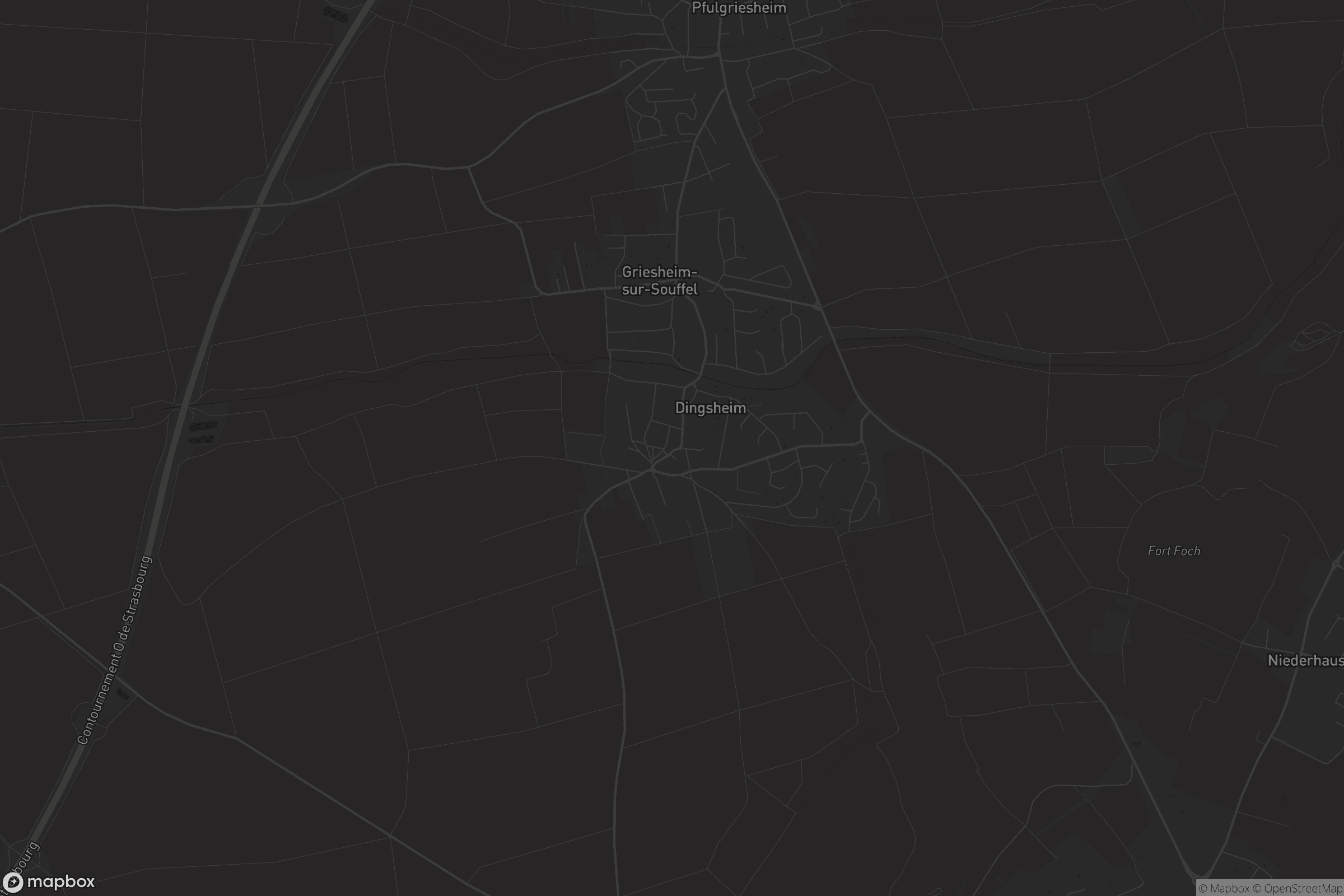 Carte de Griesheim-sur-Souffel