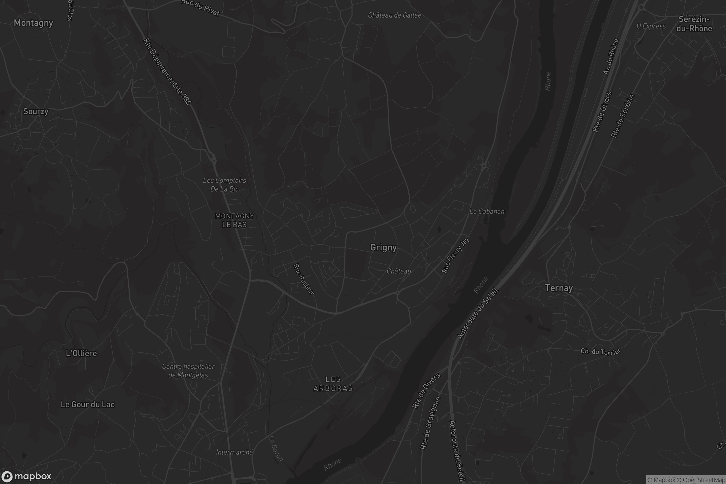 Carte de Grigny-sur-Rhône