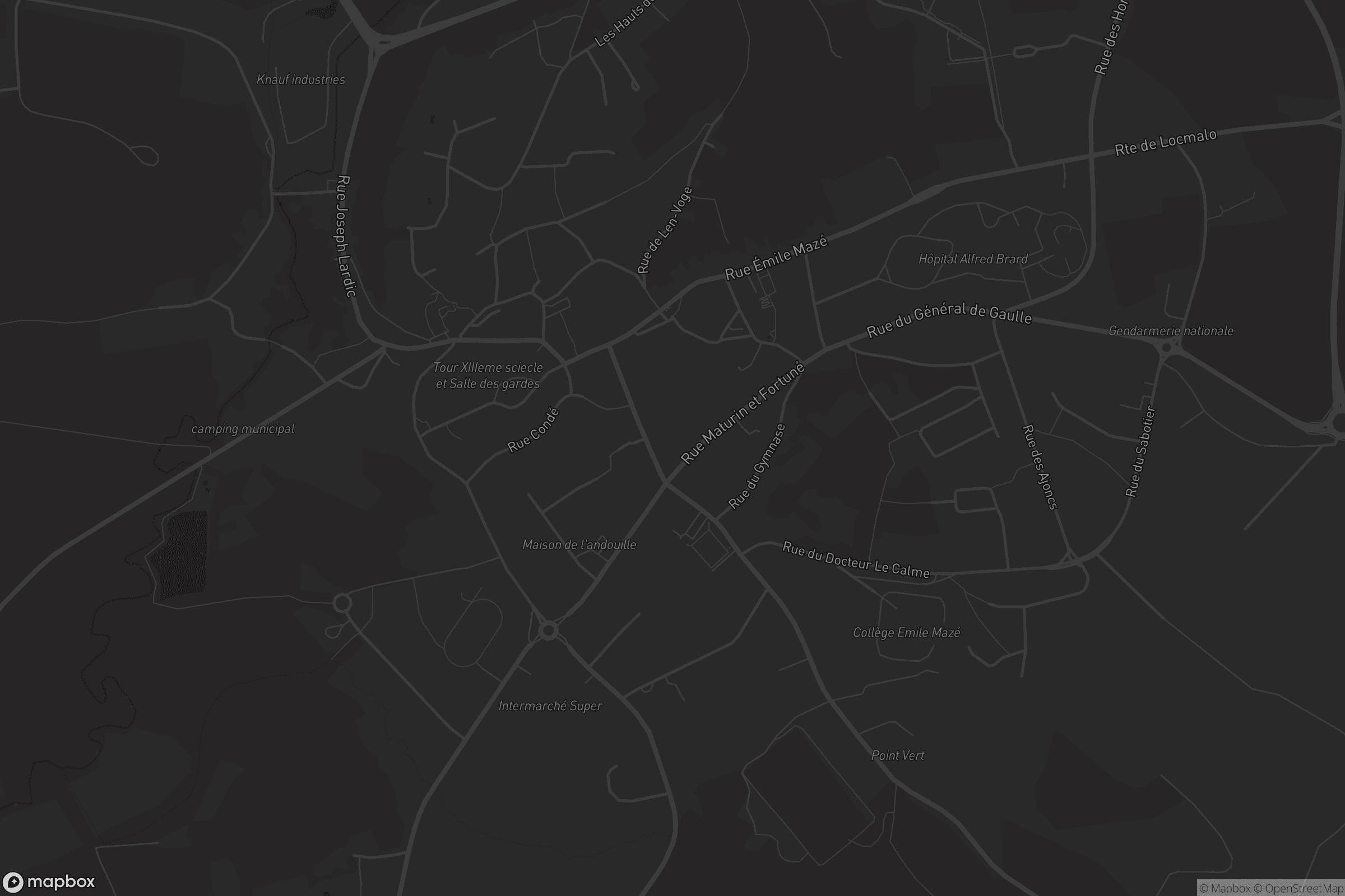 Carte de Guémené-sur-Scorff