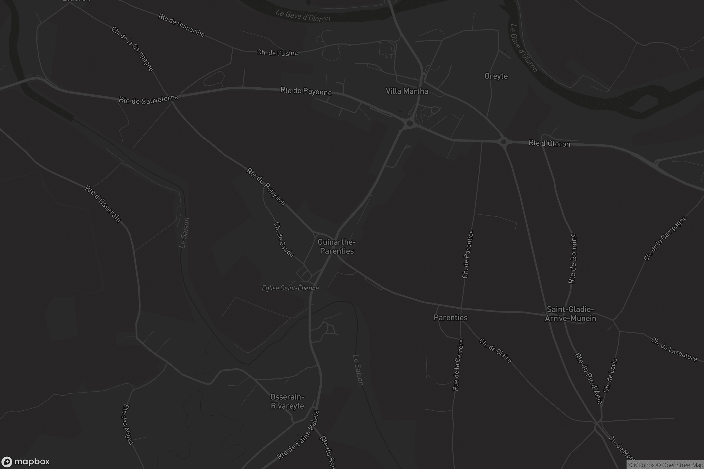 Carte de Guinarthe-Parenties