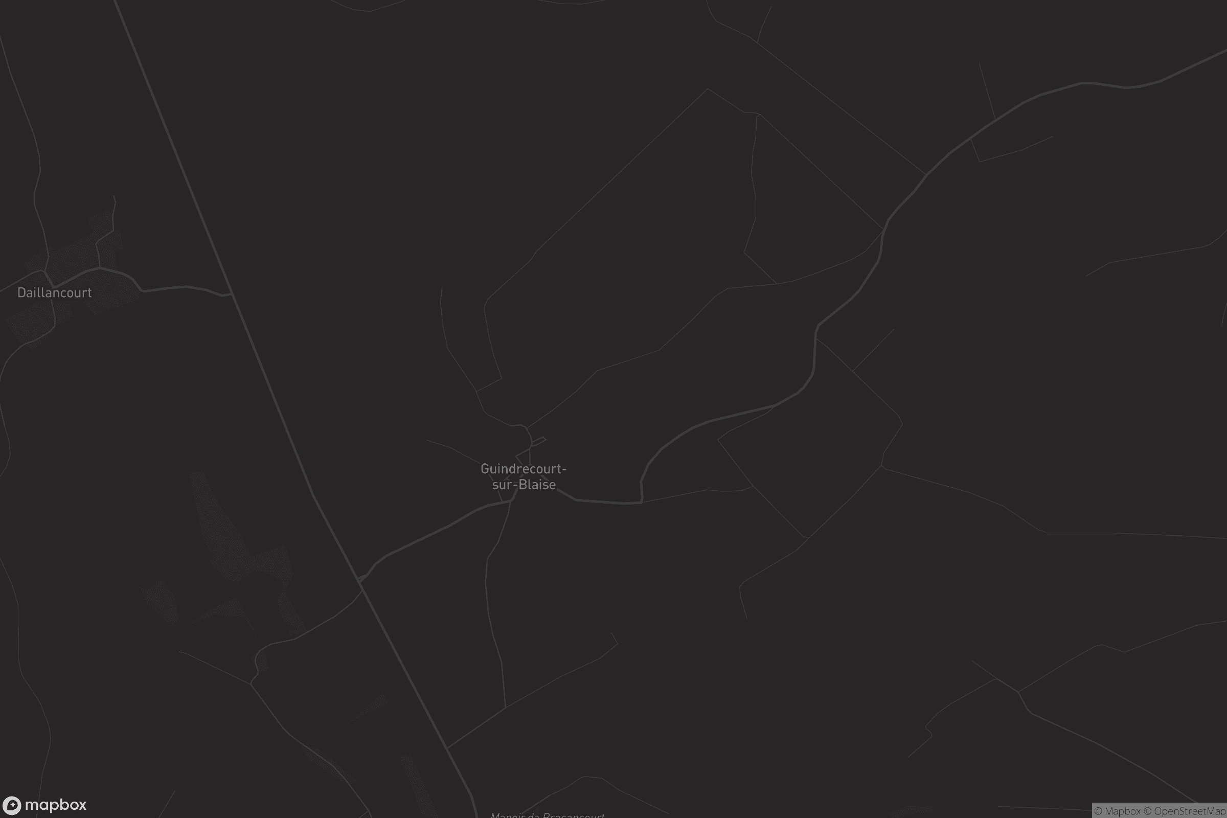 Carte de Guindrecourt-sur-Blaise