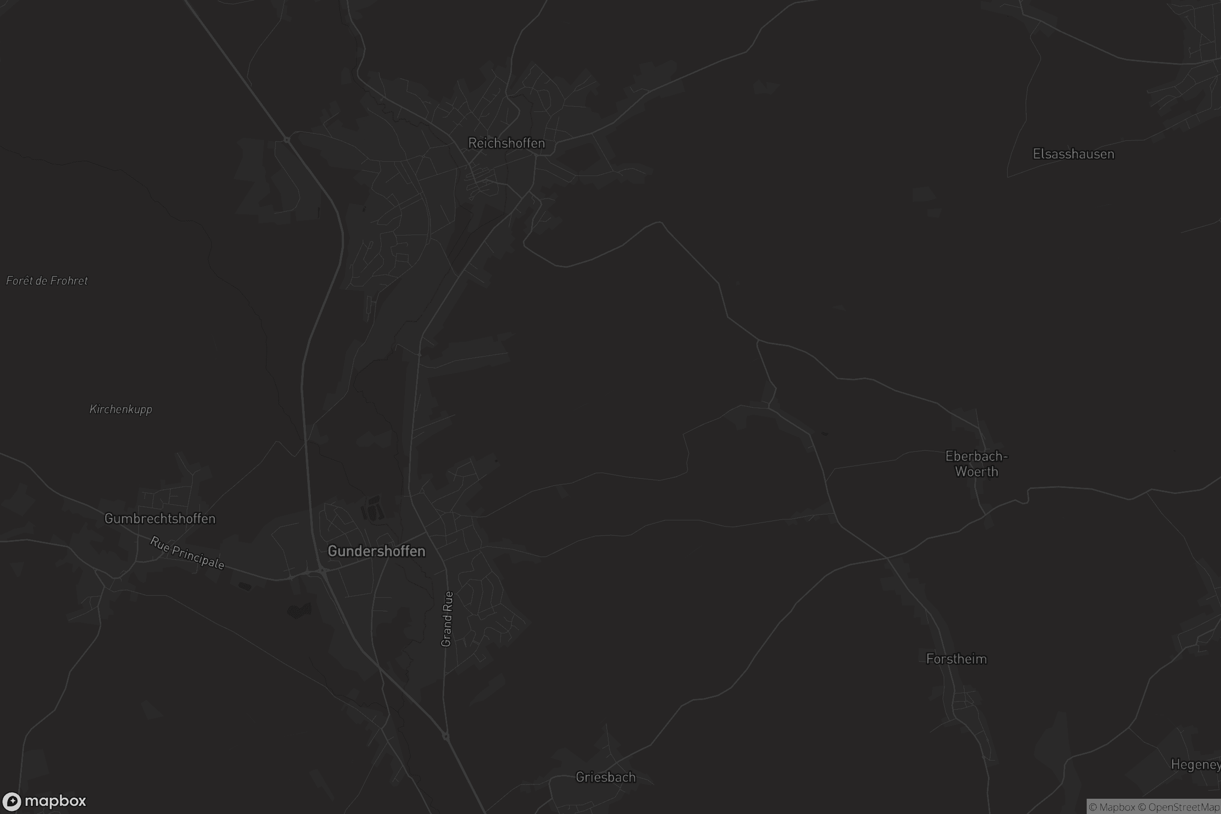 Carte de Gundershoffen