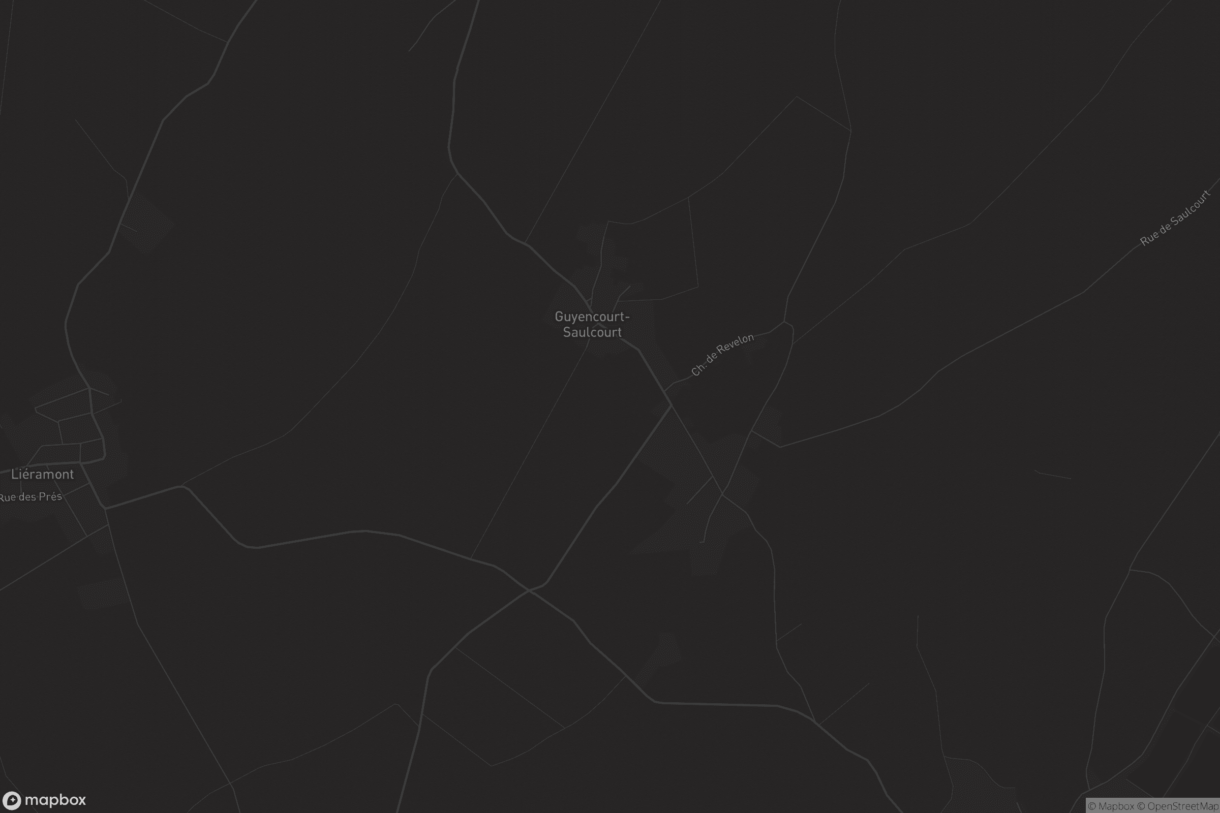 Carte de Guyencourt-Saulcourt