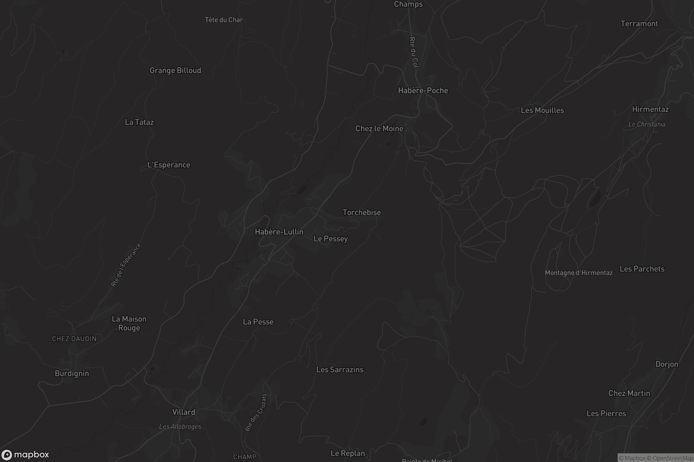 Carte de Habère-Lullin