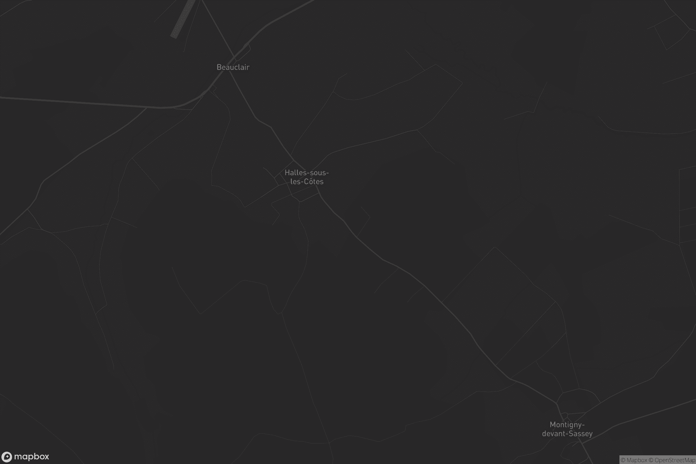 Carte de Halles-sous-les-Côtes