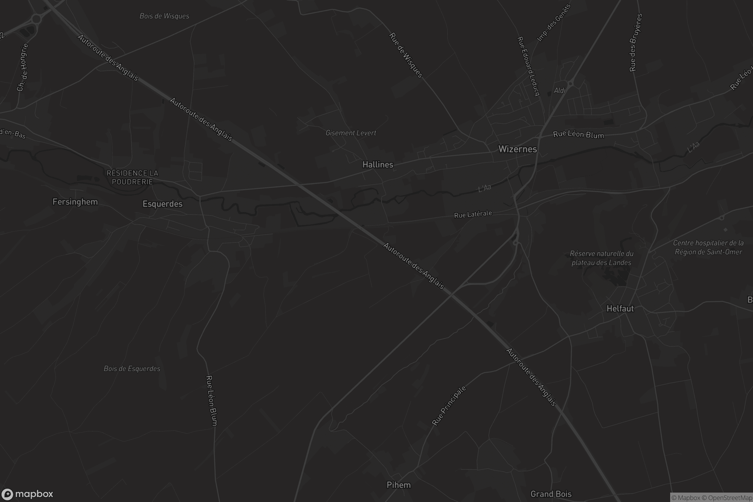 Carte de Hallines