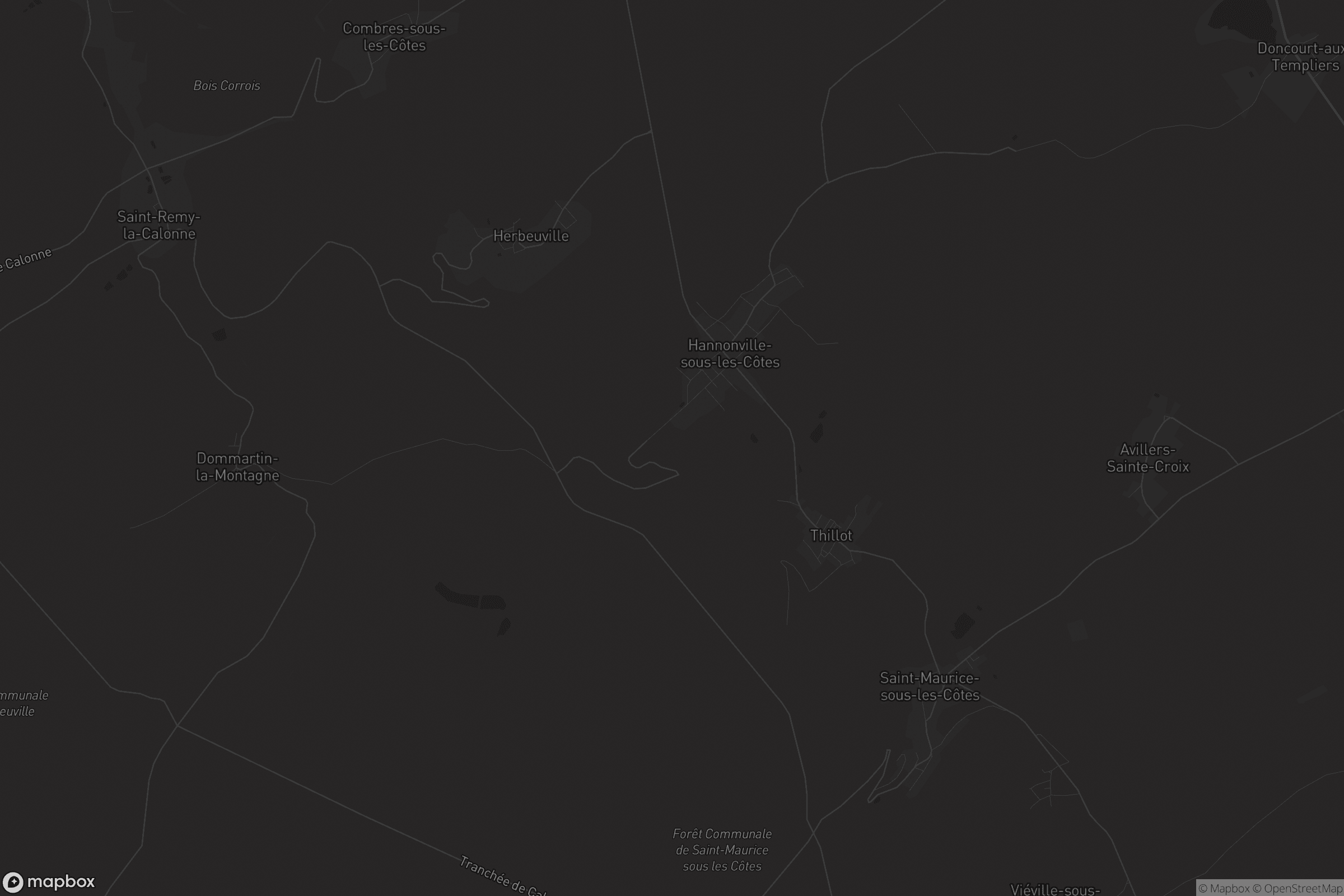 Carte de Hannonville-sous-les-Côtes