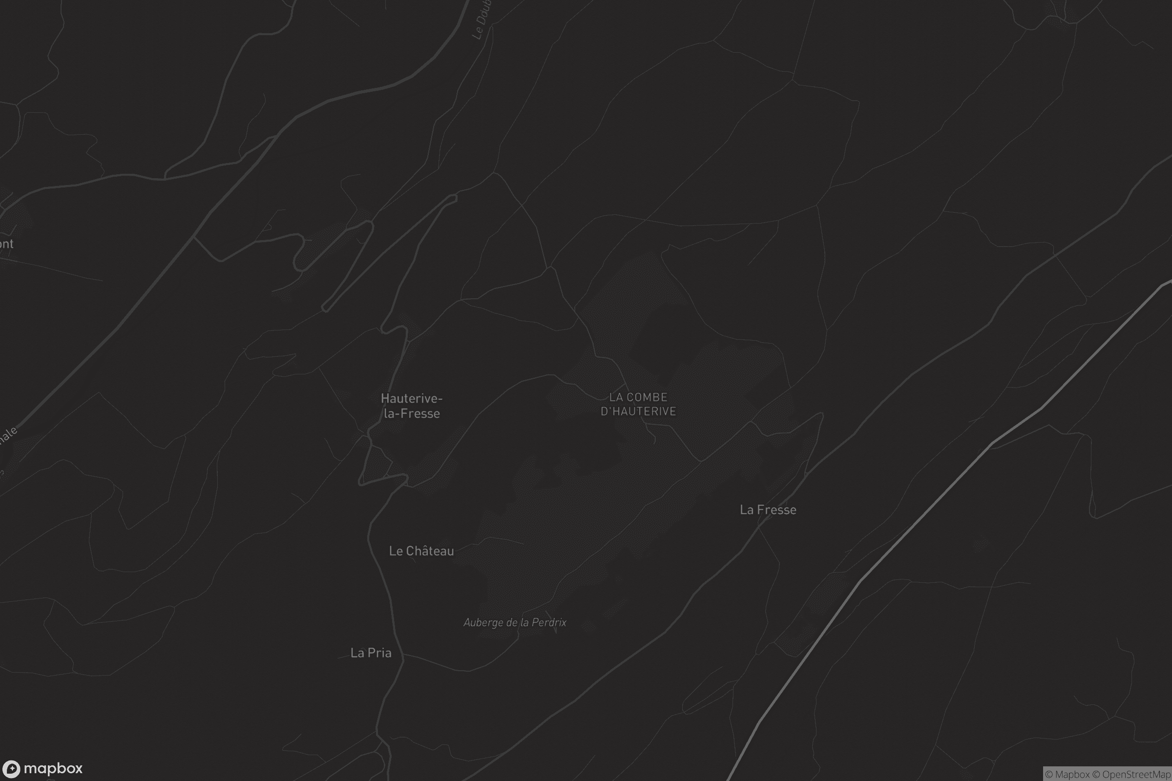 Carte de Hauterive-la-Fresse