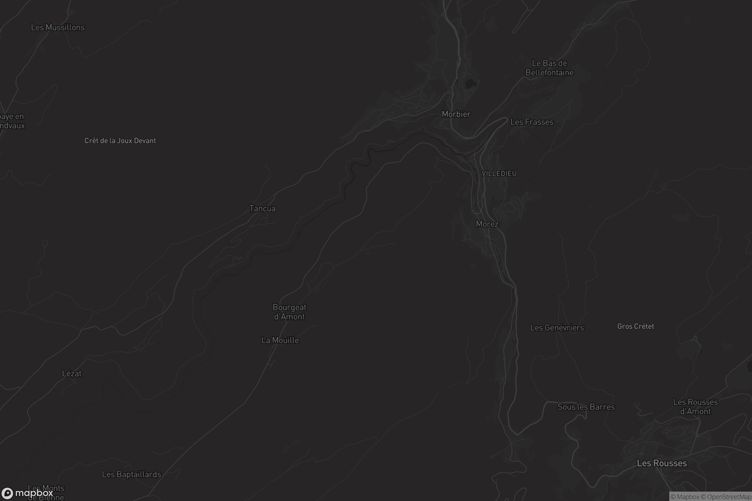 Carte de Hauts de Bienne