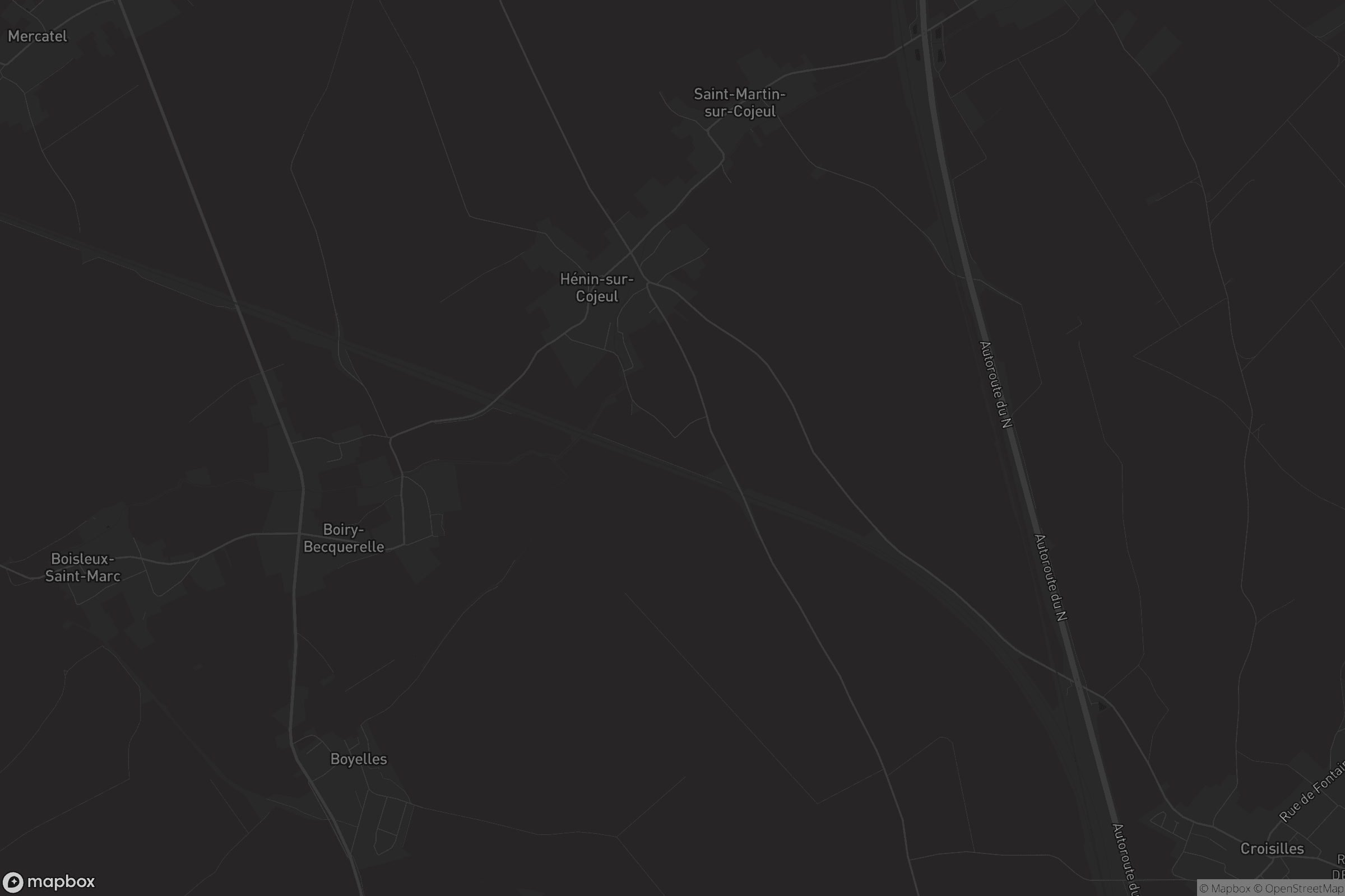 Carte de Hénin-sur-Cojeul