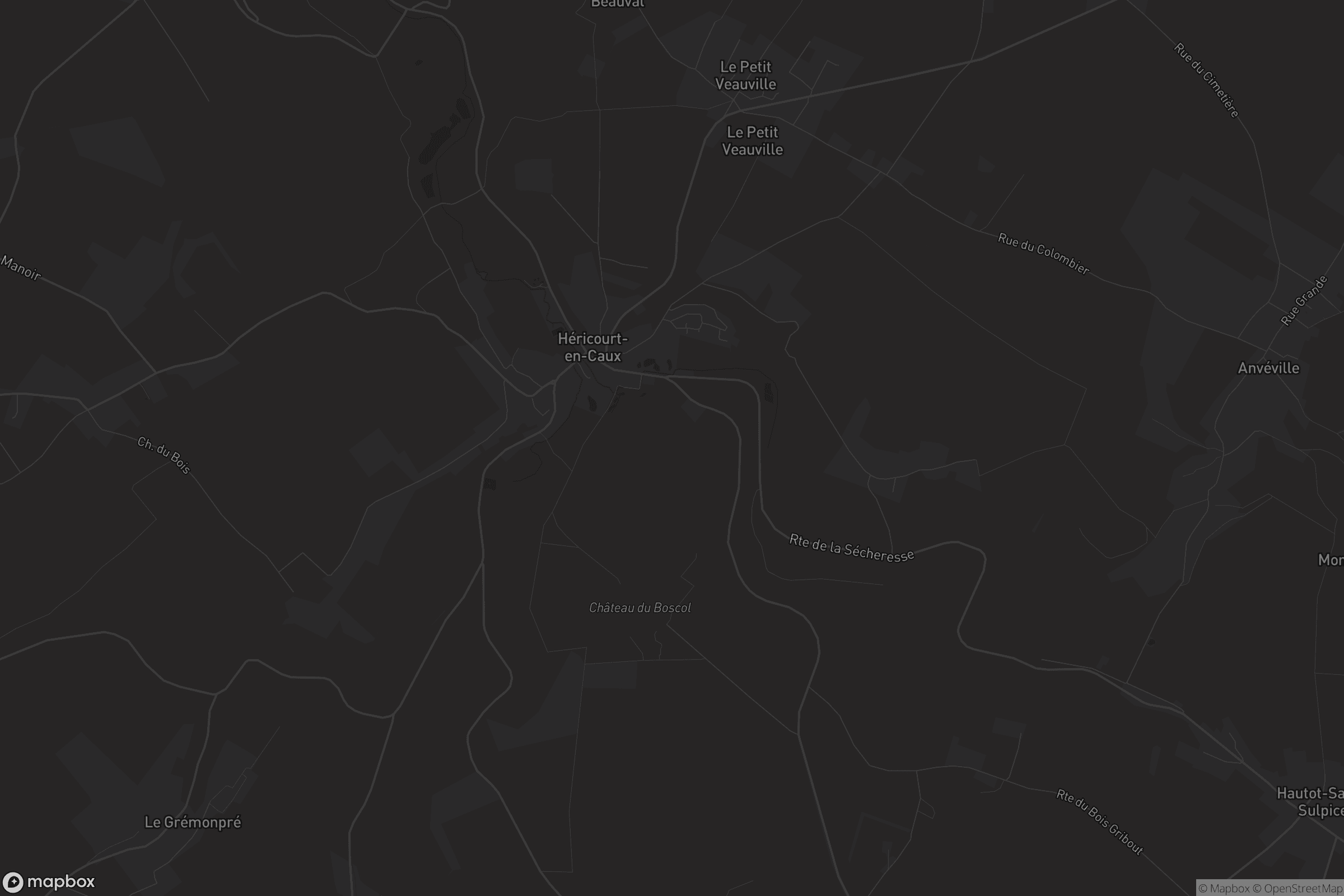 Carte de Héricourt-en-Caux