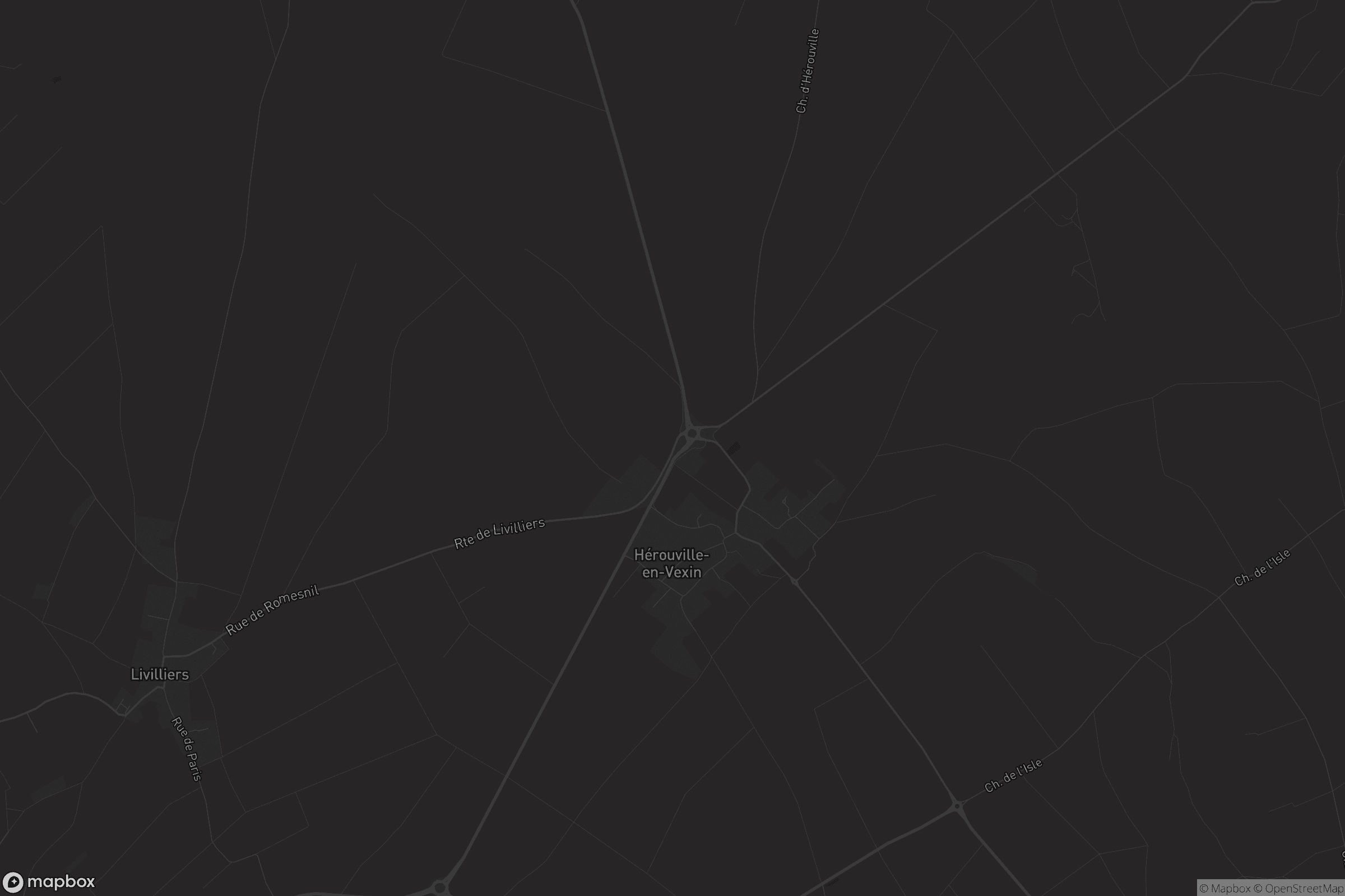 Carte de Hérouville-en-Vexin