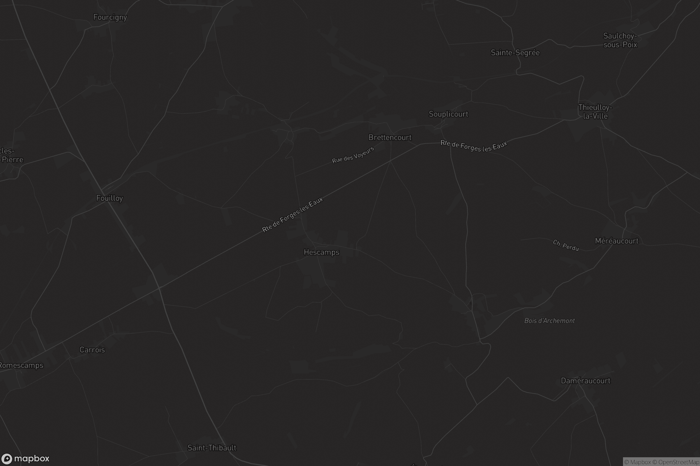 Carte de Hescamps