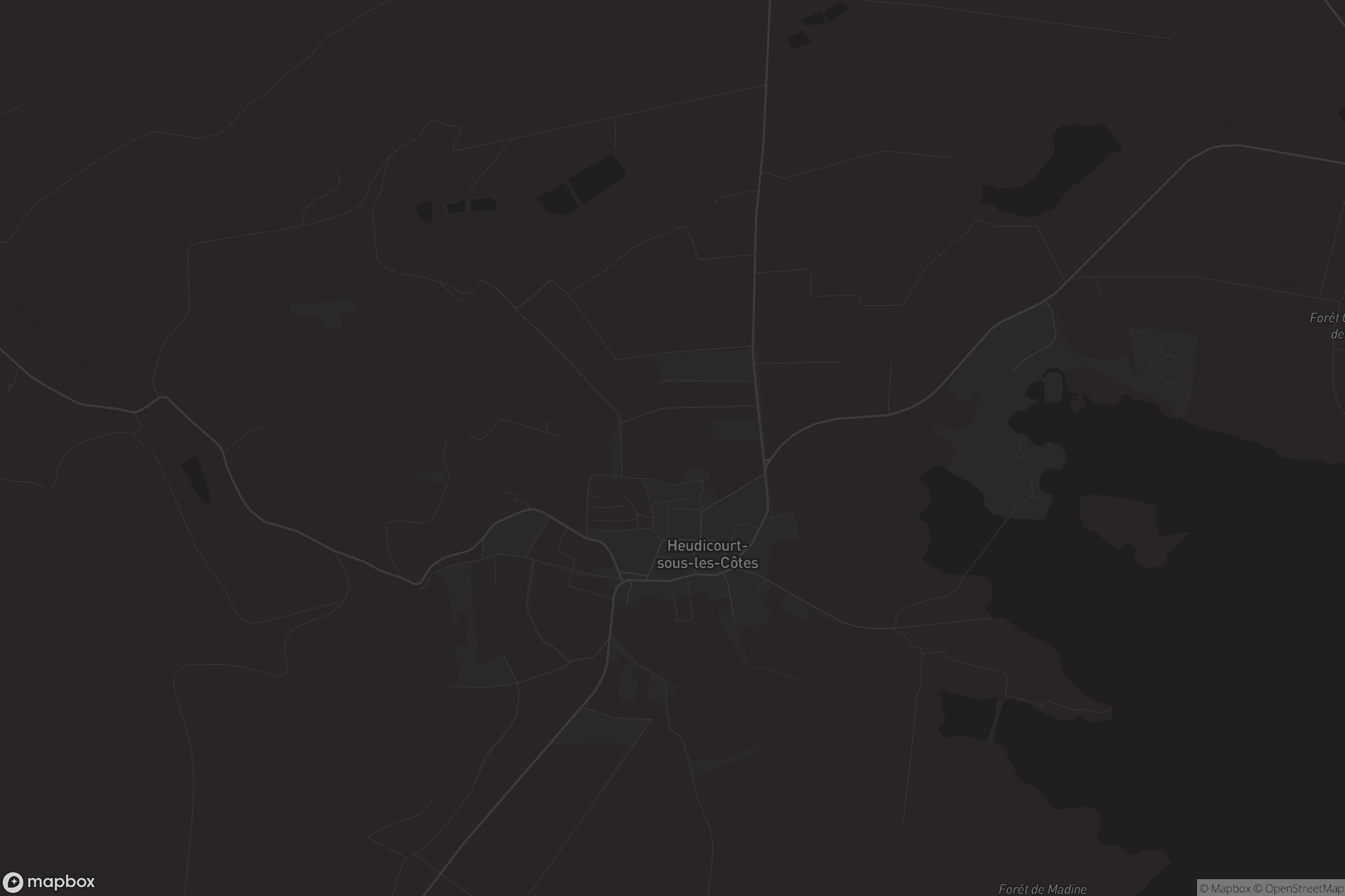 Carte de Heudicourt-sous-les-Côtes
