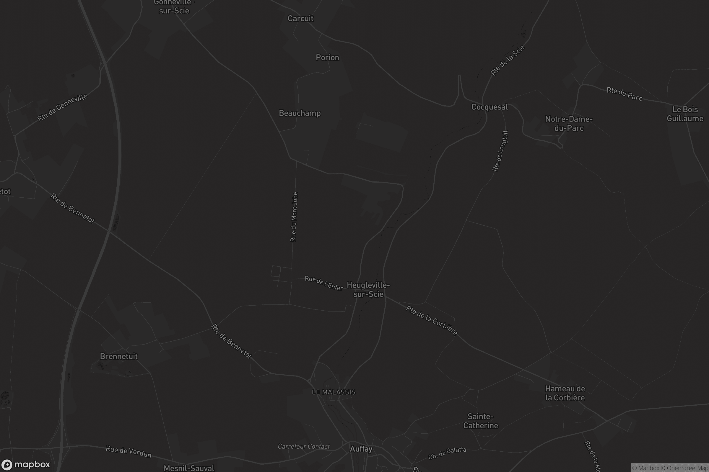 Carte de Heugleville-sur-Scie