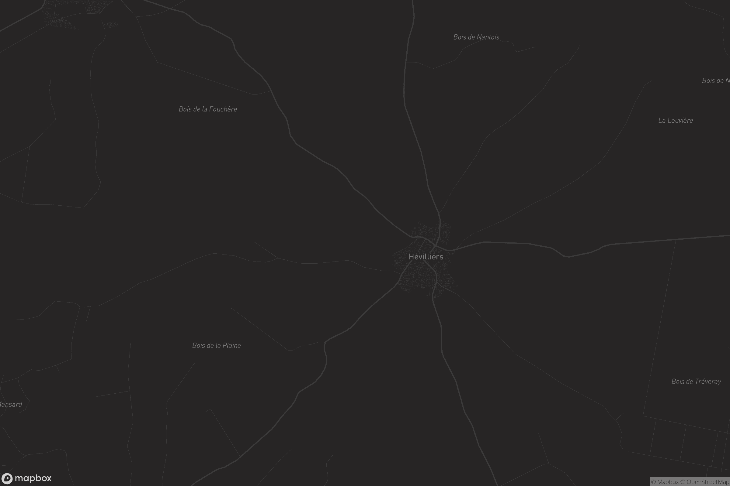 Carte de Hévilliers