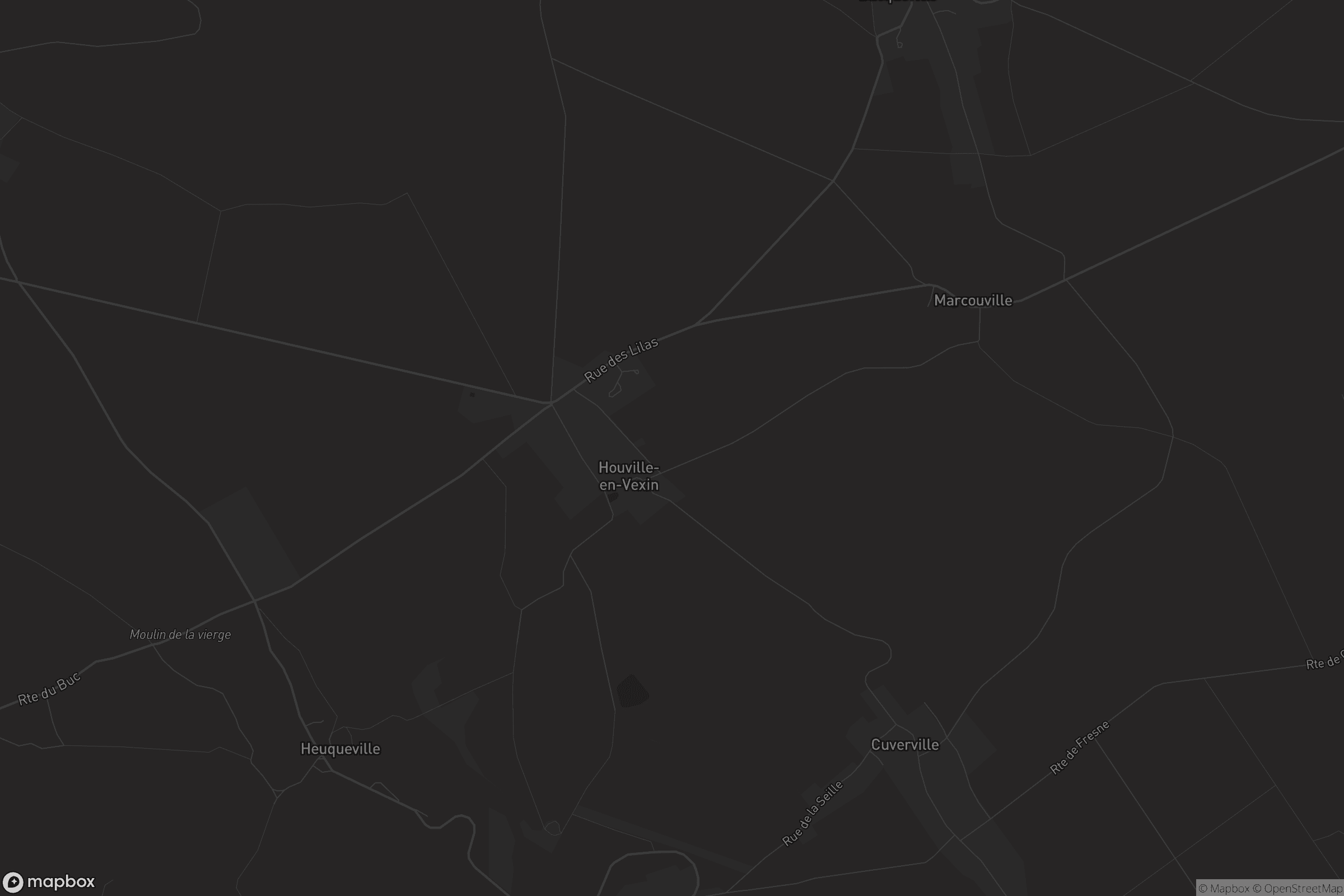 Carte de Houville-en-Vexin