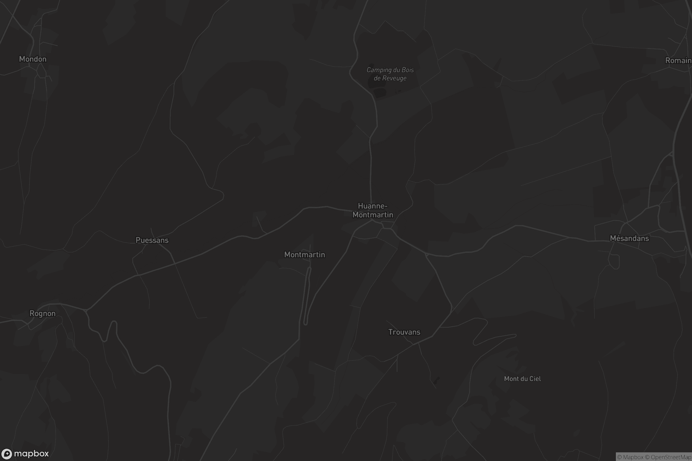 Carte de Huanne-Montmartin