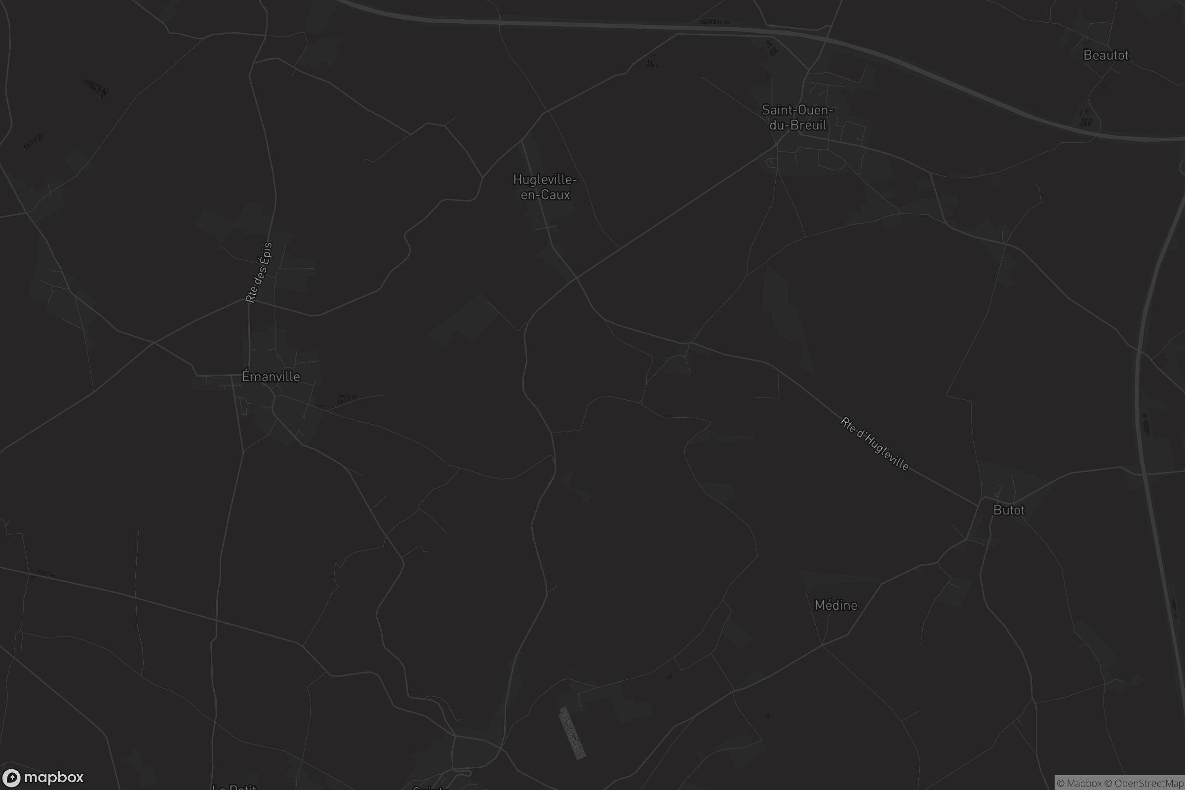 Carte de Hugleville-en-Caux