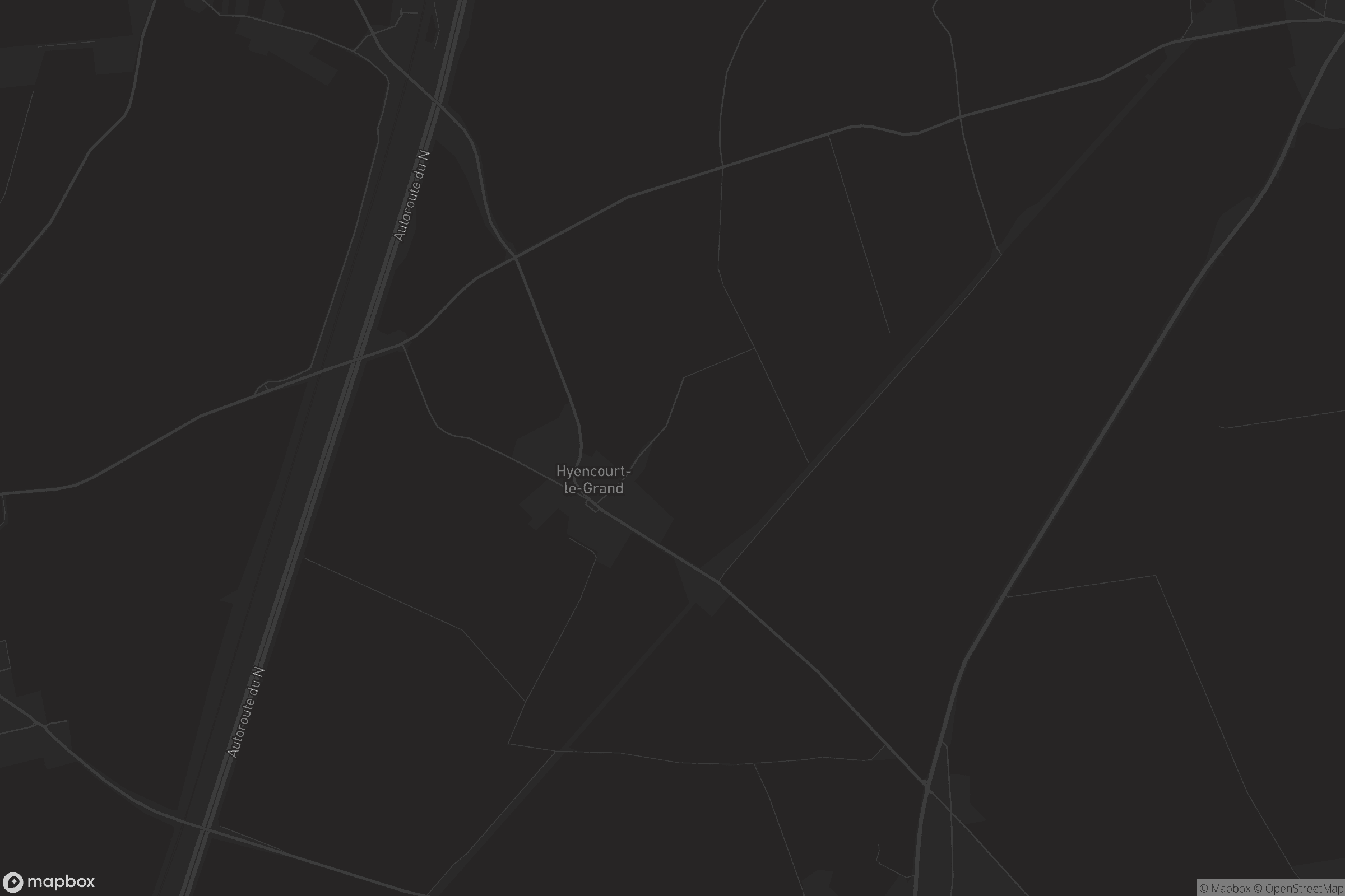 Carte de Hyencourt-le-Grand