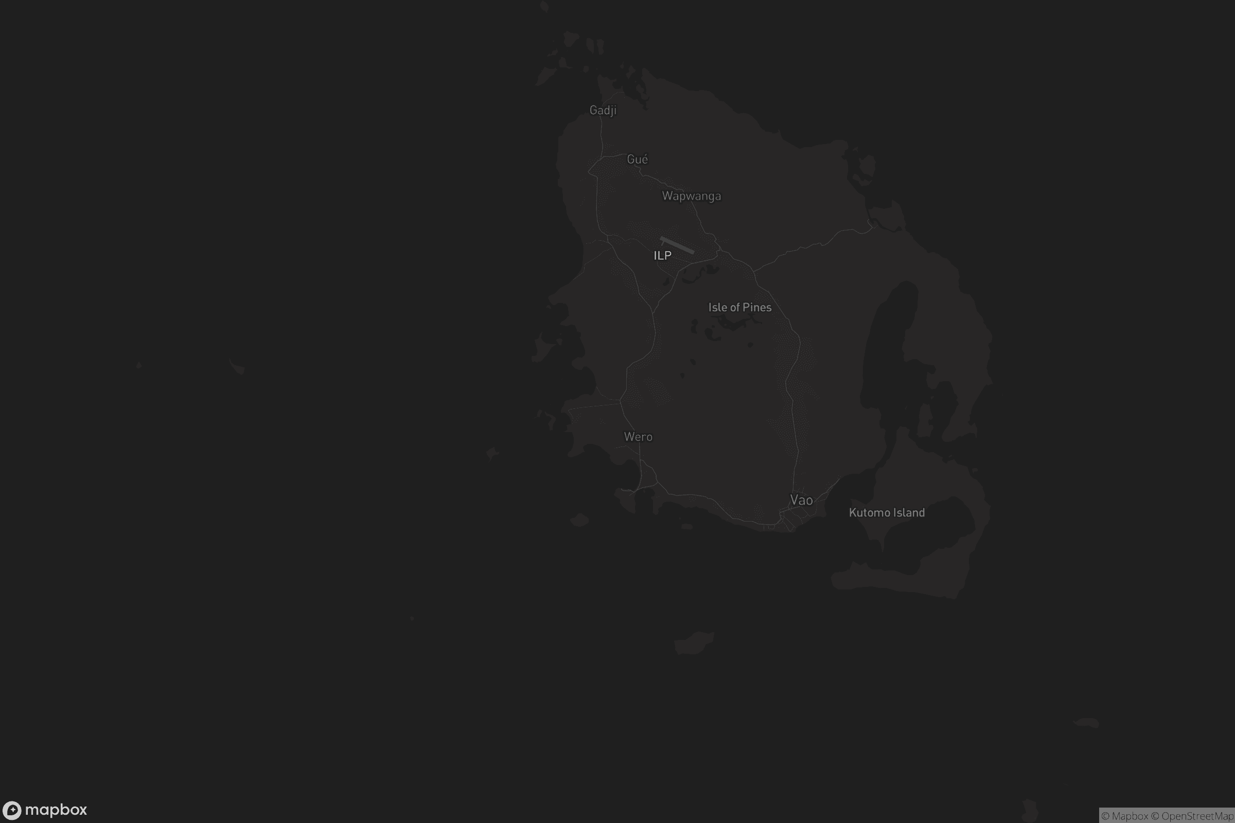 Carte de Île des Pins