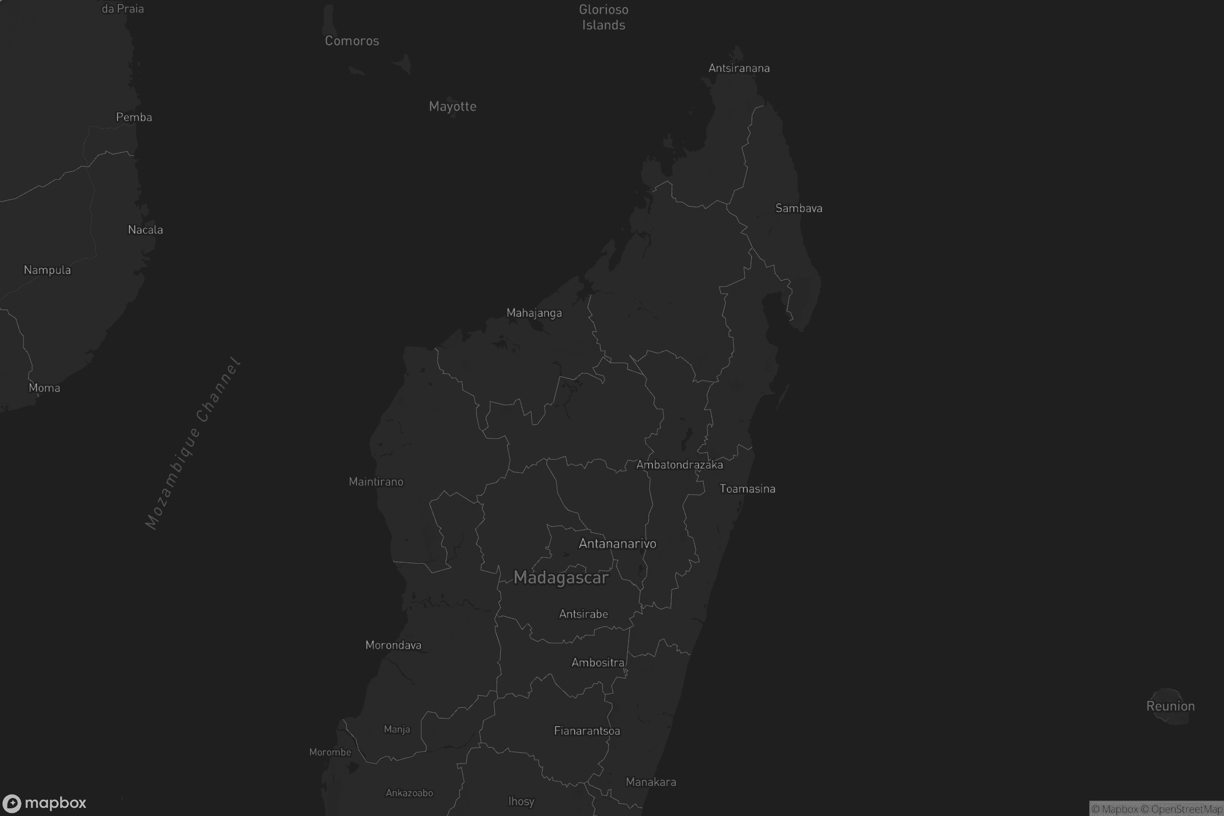 Carte de Îles Éparses de l'océan Indien