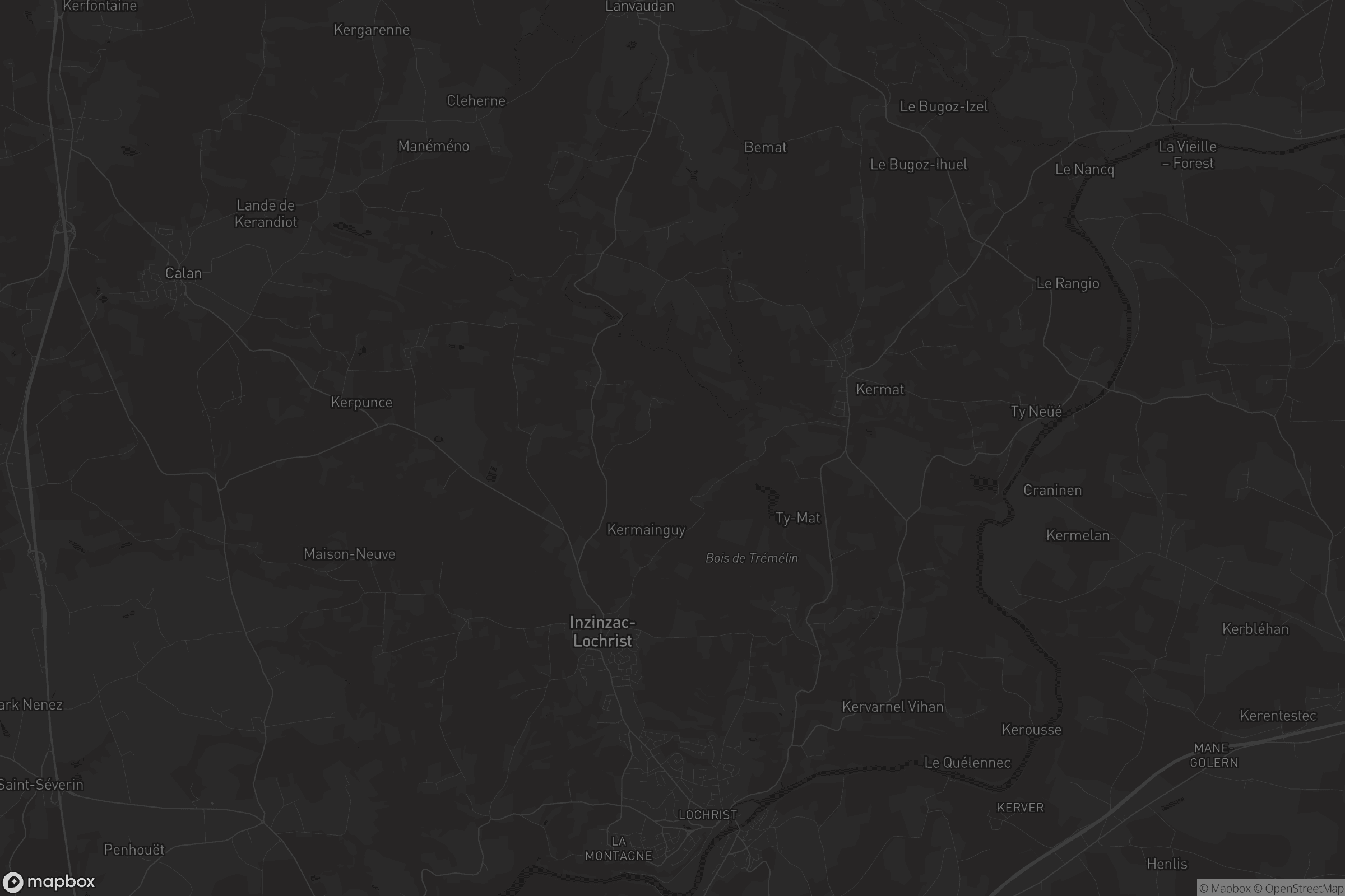 Carte de Inzinzac-Lochrist