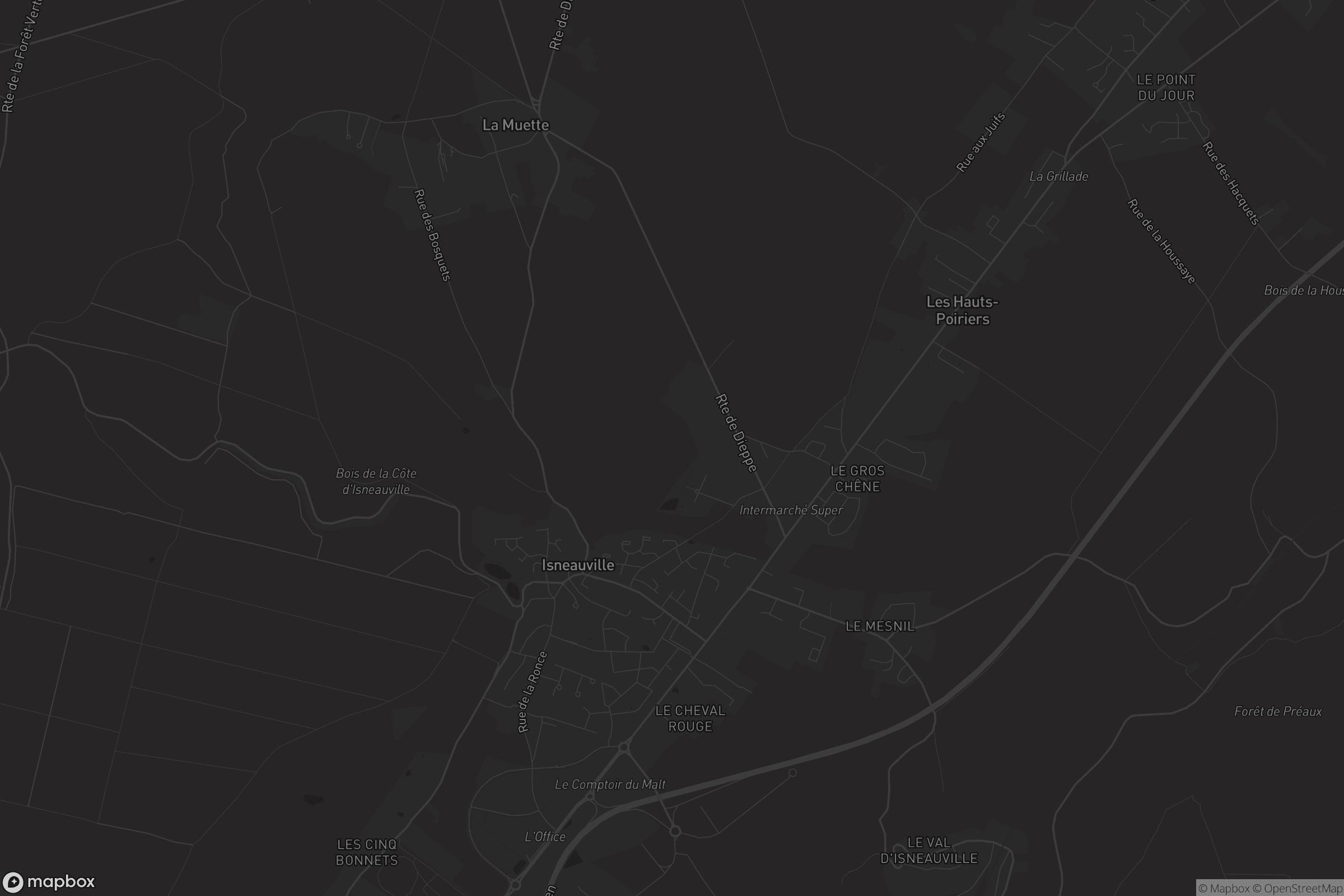 Carte de Isneauville