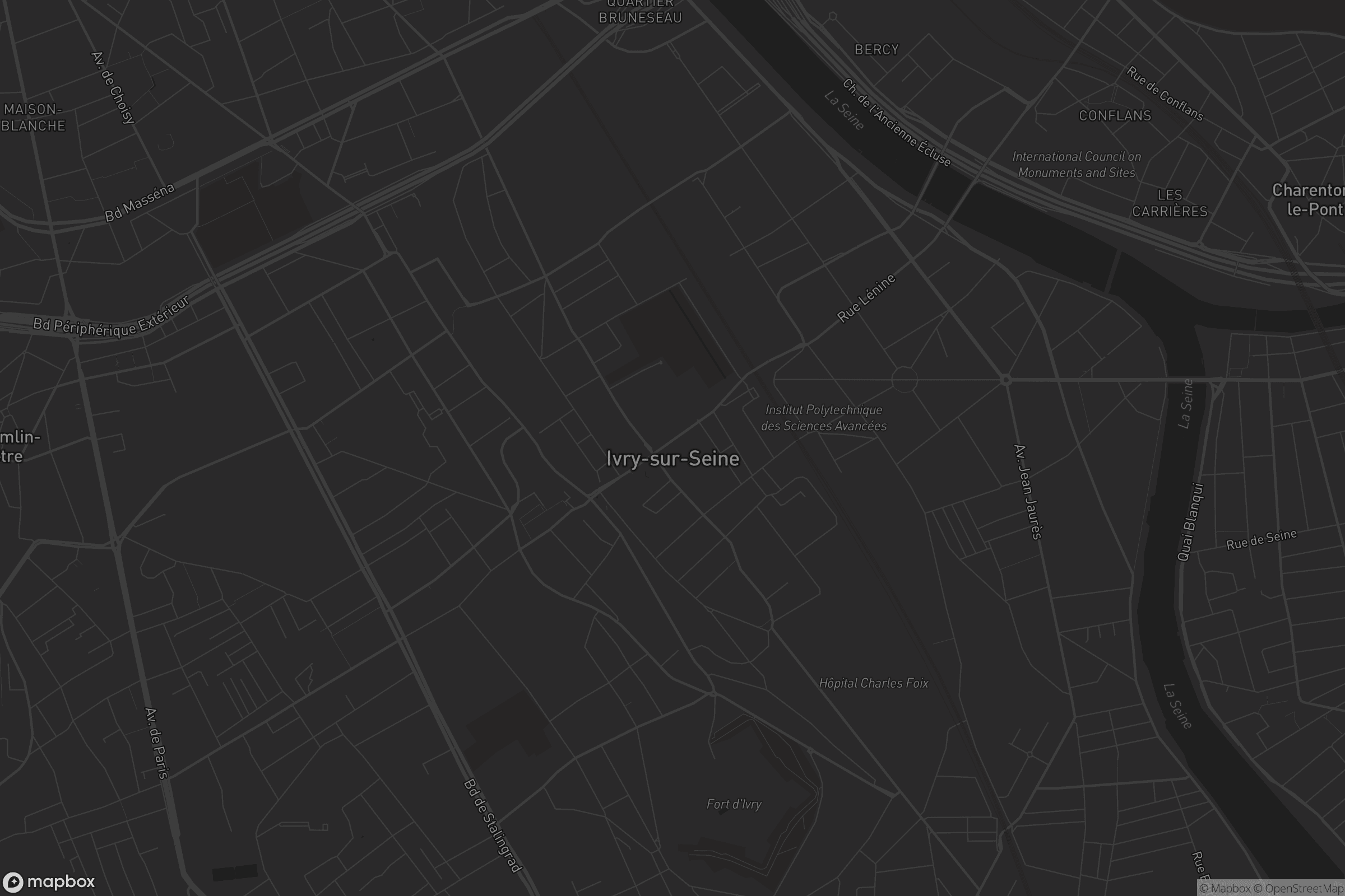 Carte de Ivry-sur-Seine