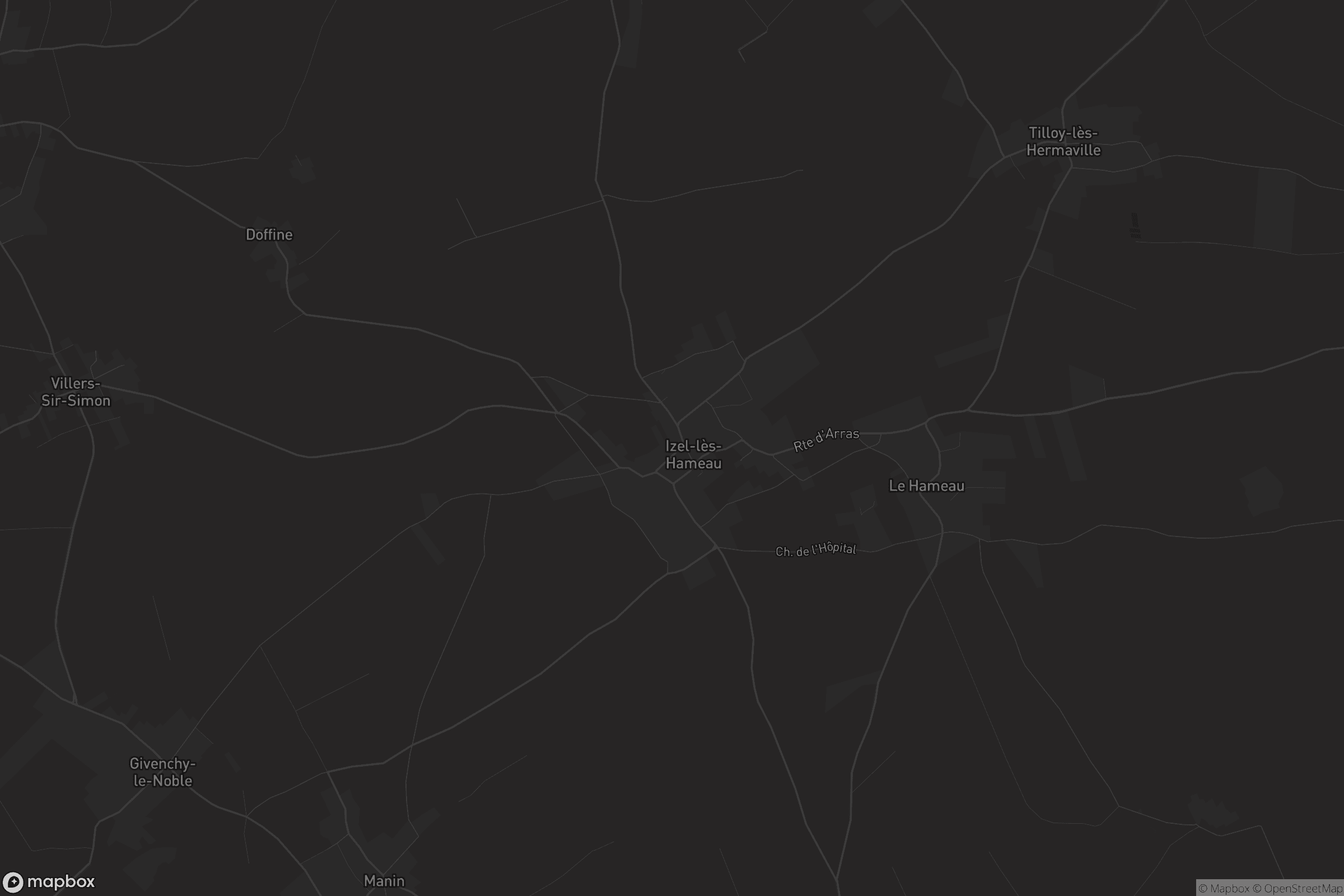 Carte de Izel-lès-Hameau