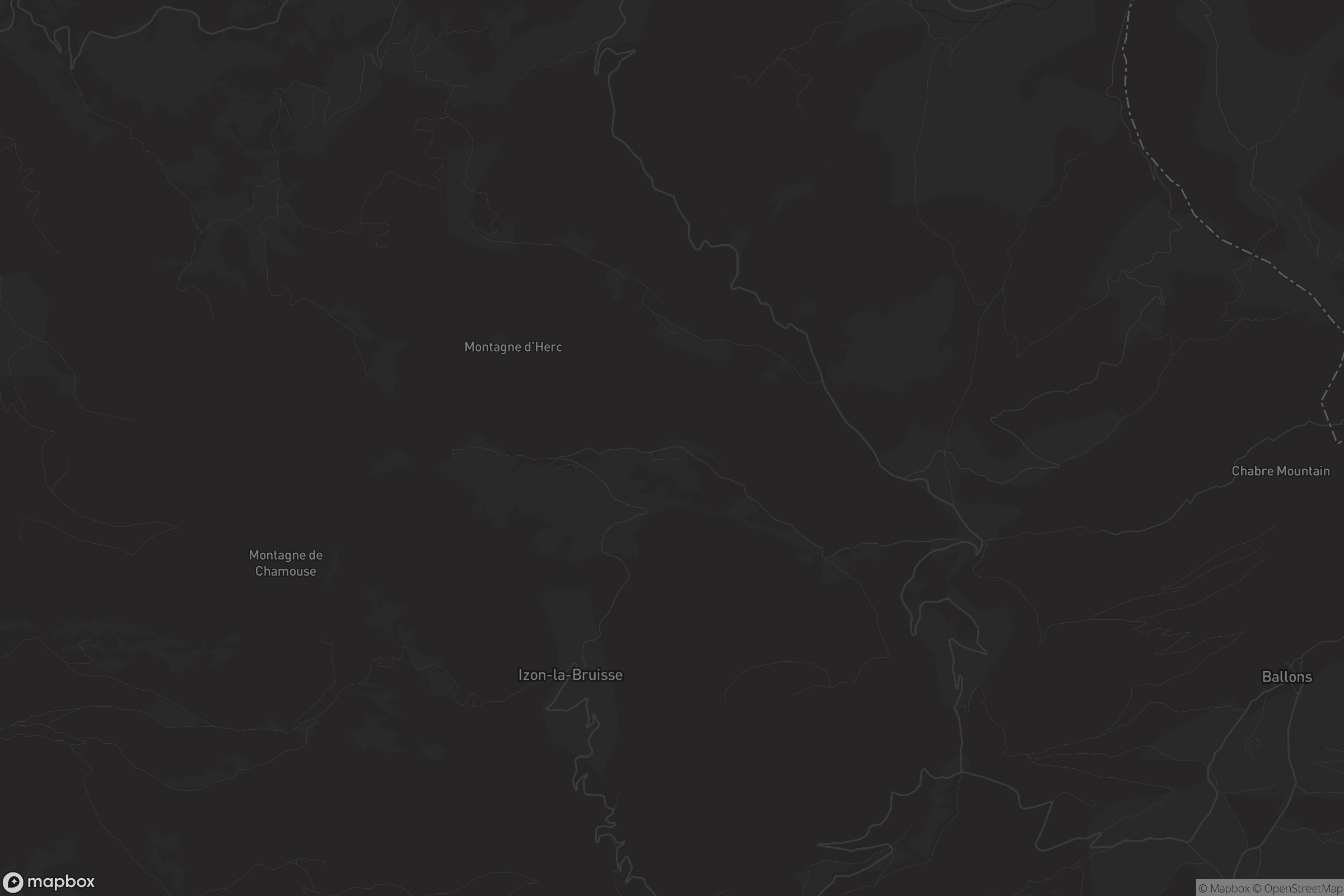 Carte de Izon-la-Bruisse