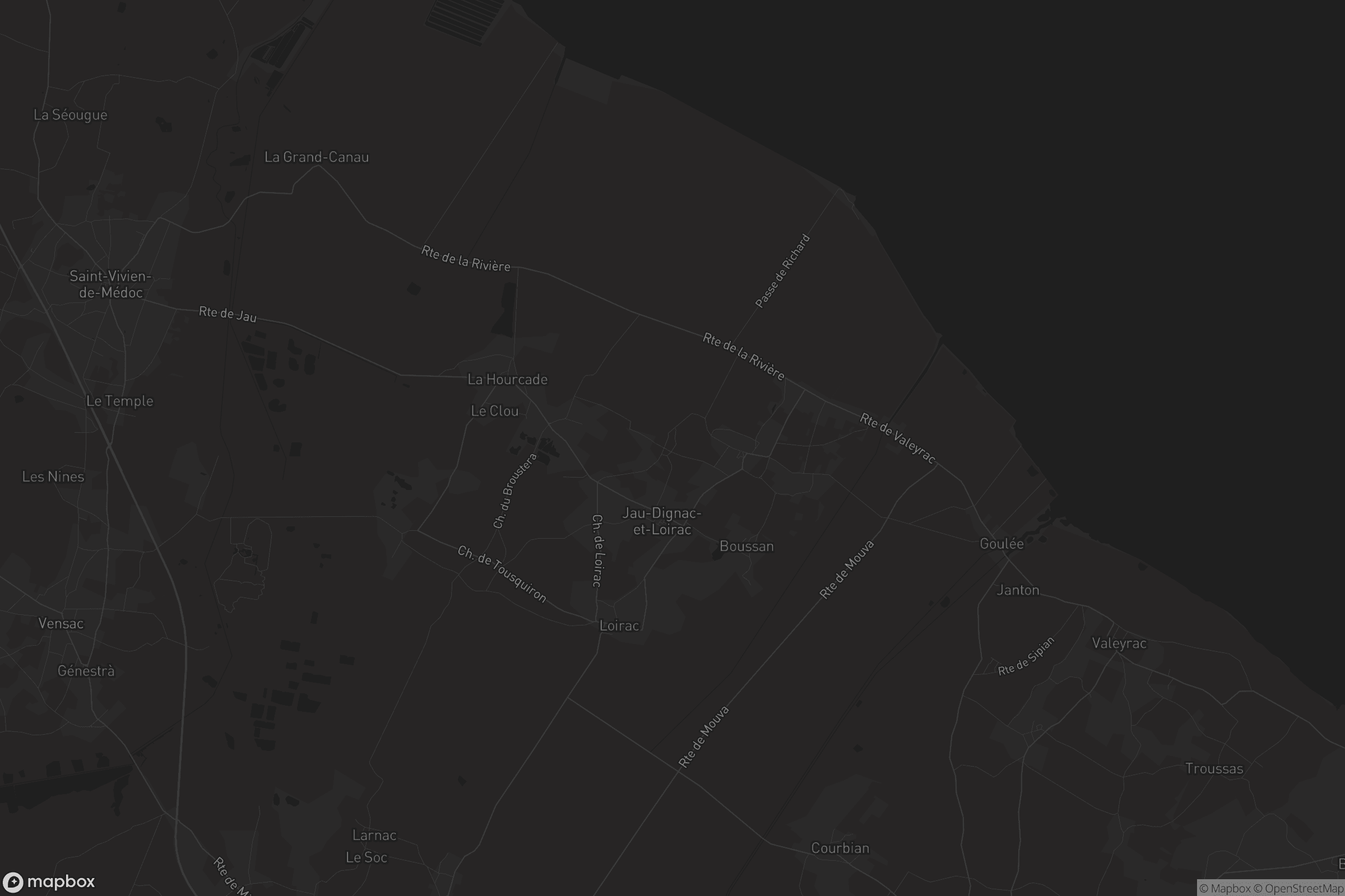 Carte de Jau-Dignac-et-Loirac